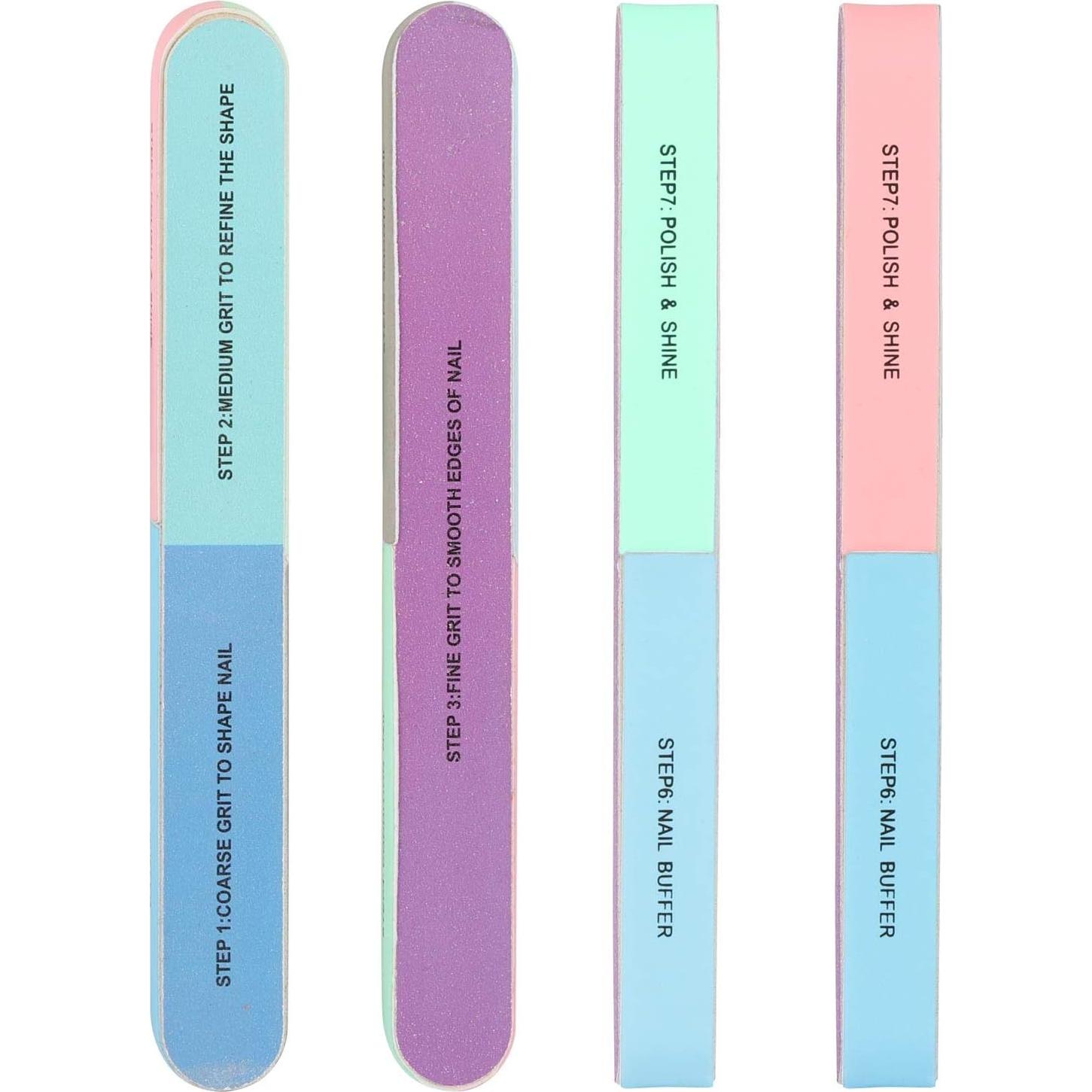 Lima de Uñas Profesional BTYMS 12 Piezas 7 Vías