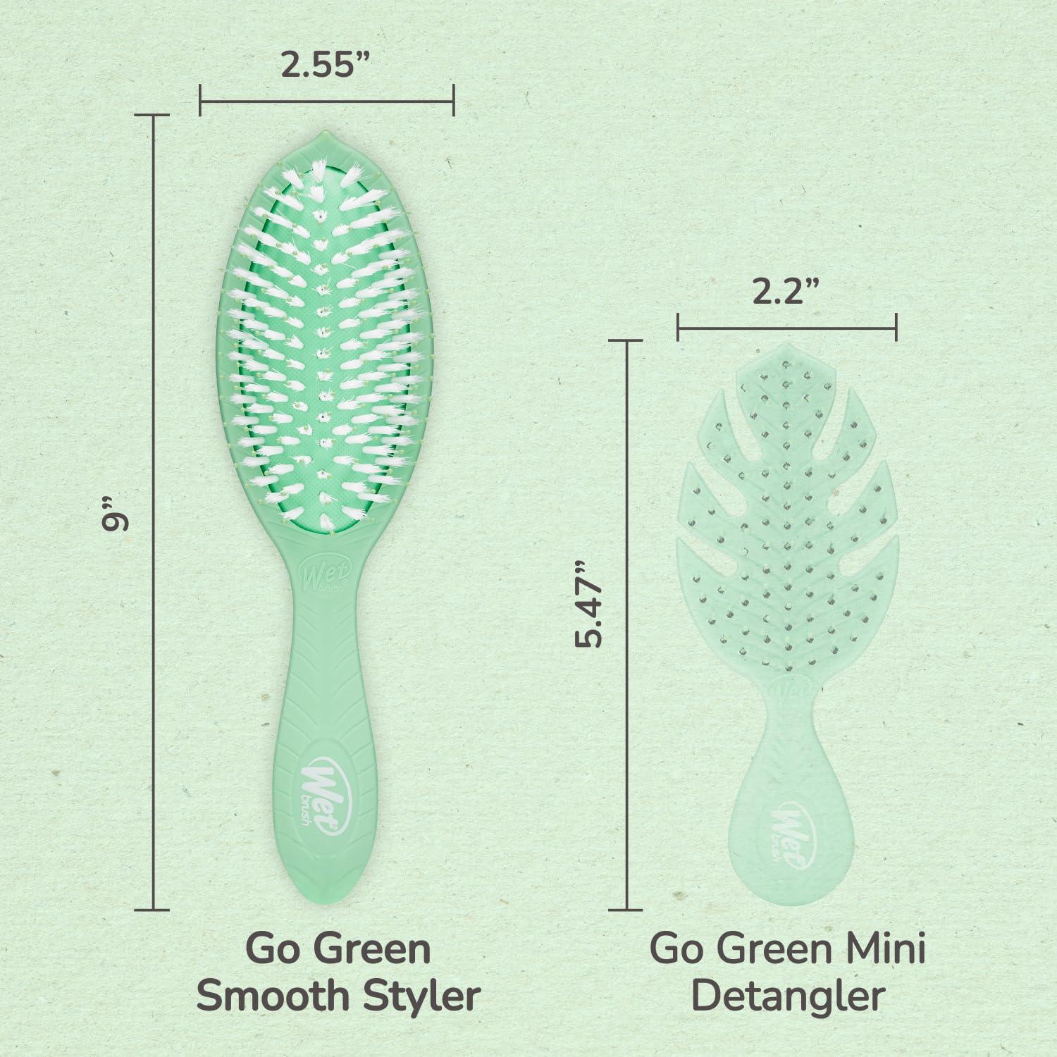 Cepillo Wet Brush Go Green - Tratamiento Aceite de Árbol de Té