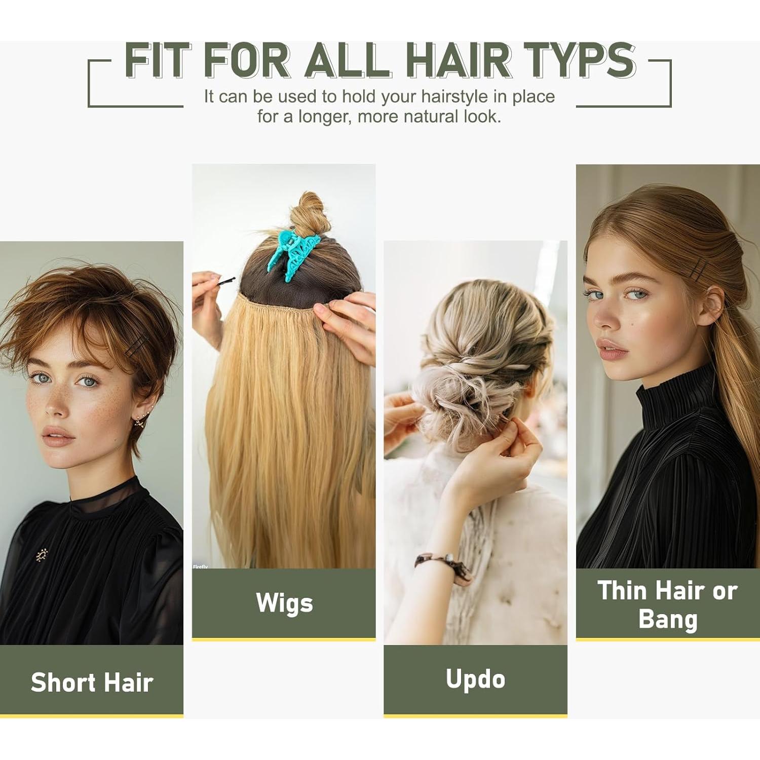 Mini Horquillas Negras DySaLis, 150 Piezas 3.5 cm