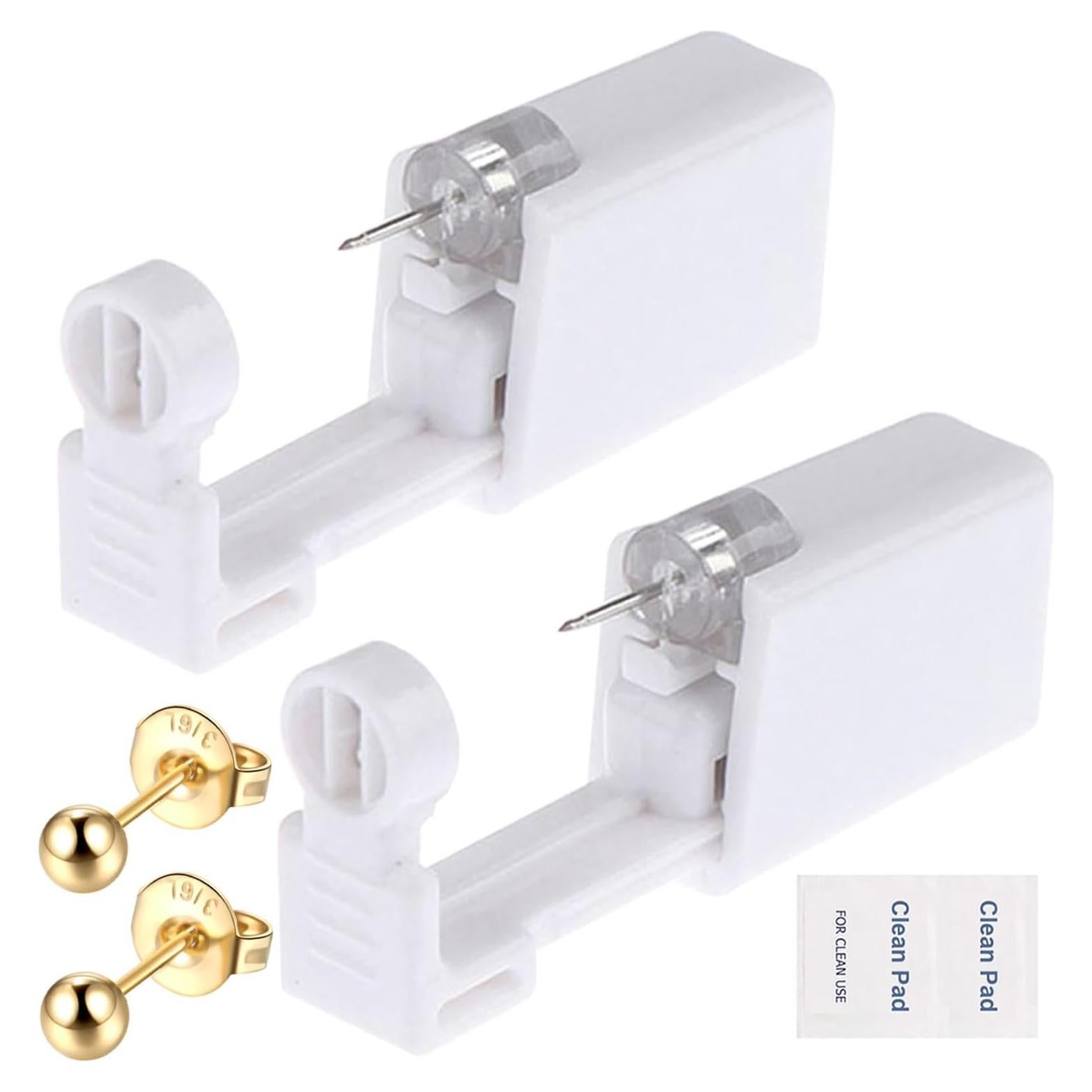 Kit de Perforación de Orejas 6Pcs Oro Lyuxzad - Desechable