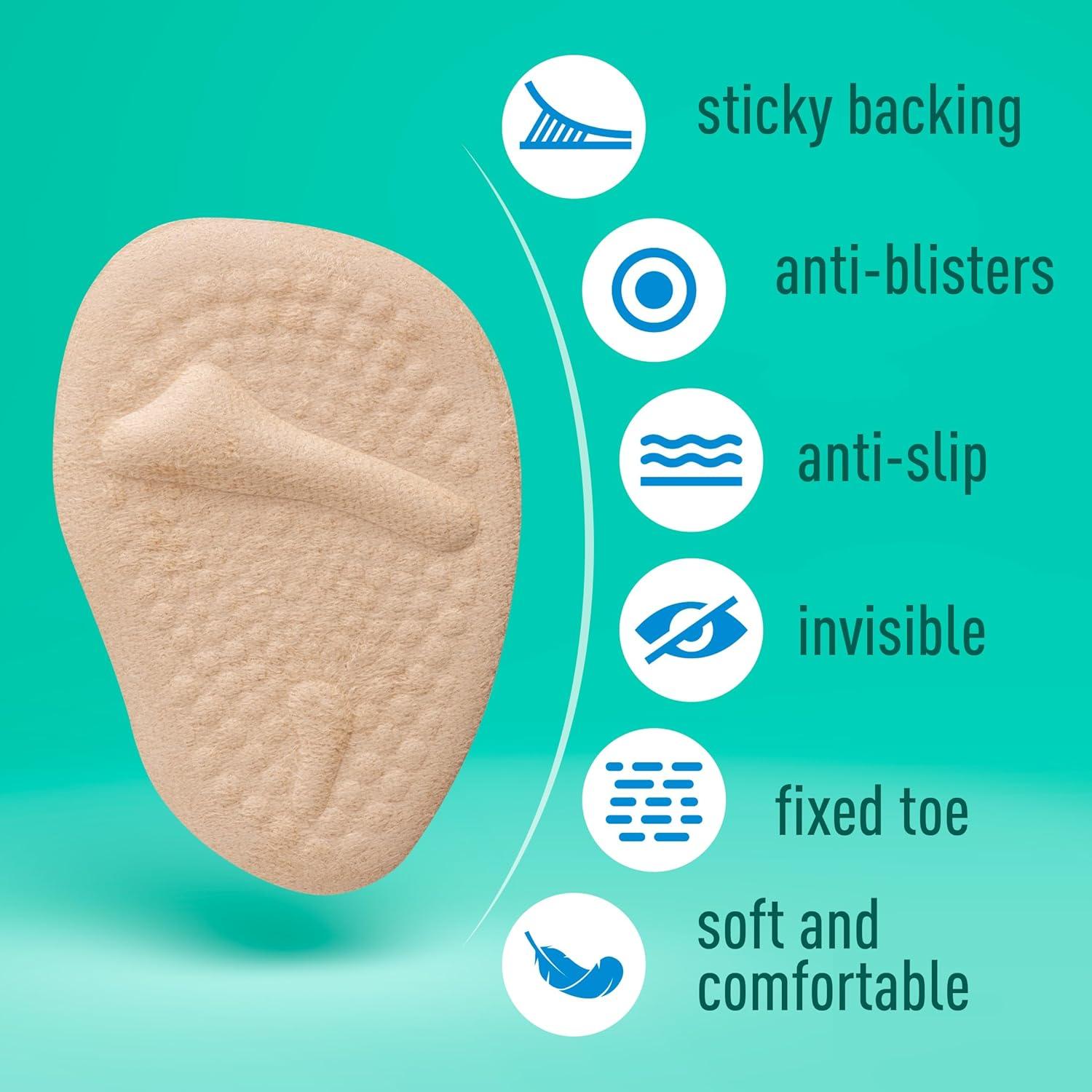 Almohadillas Metatarsales Comfwalk 3 Pares Beige - Alivio Dolor Tacones