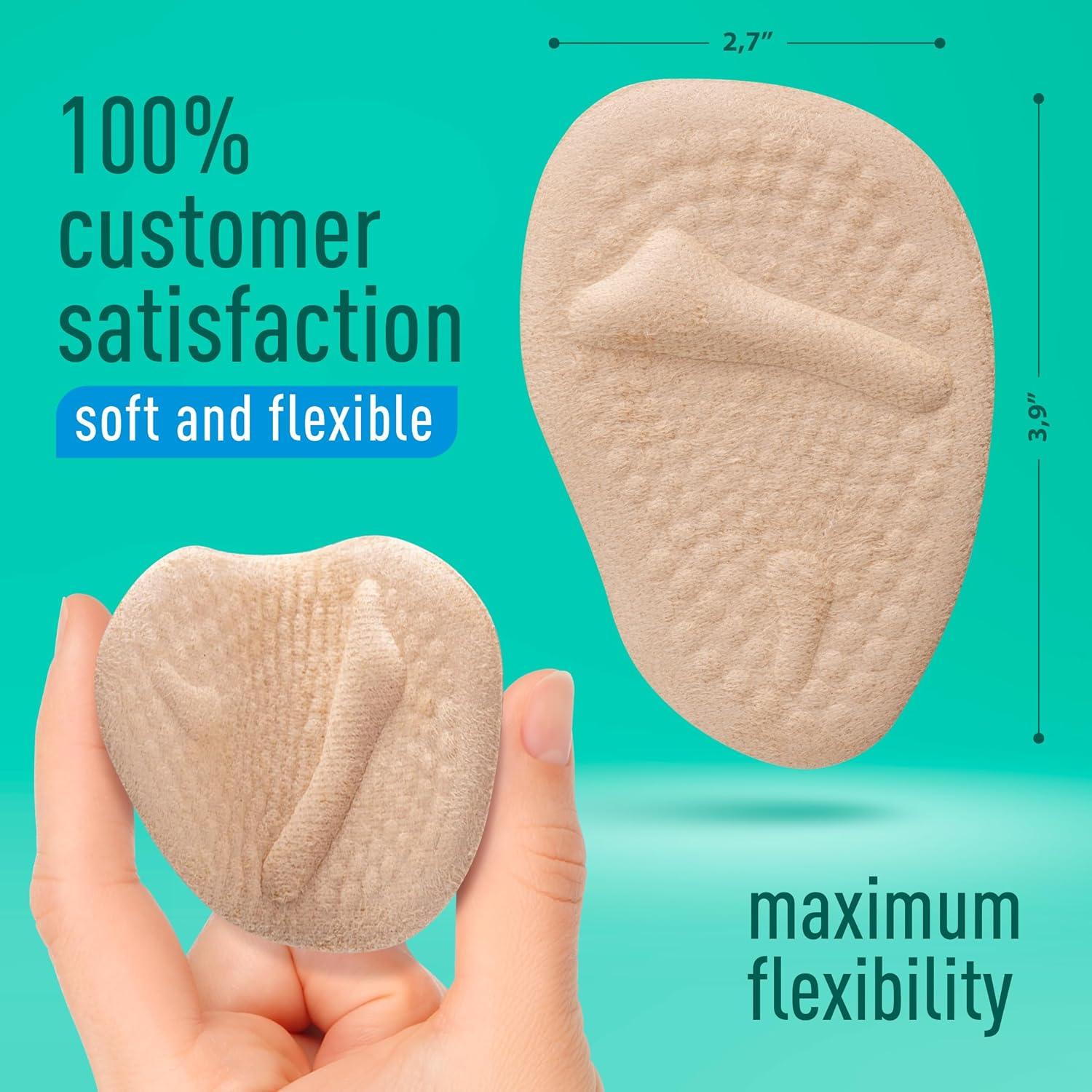 Almohadillas Metatarsales Comfwalk 3 Pares Beige - Alivio Dolor Tacones