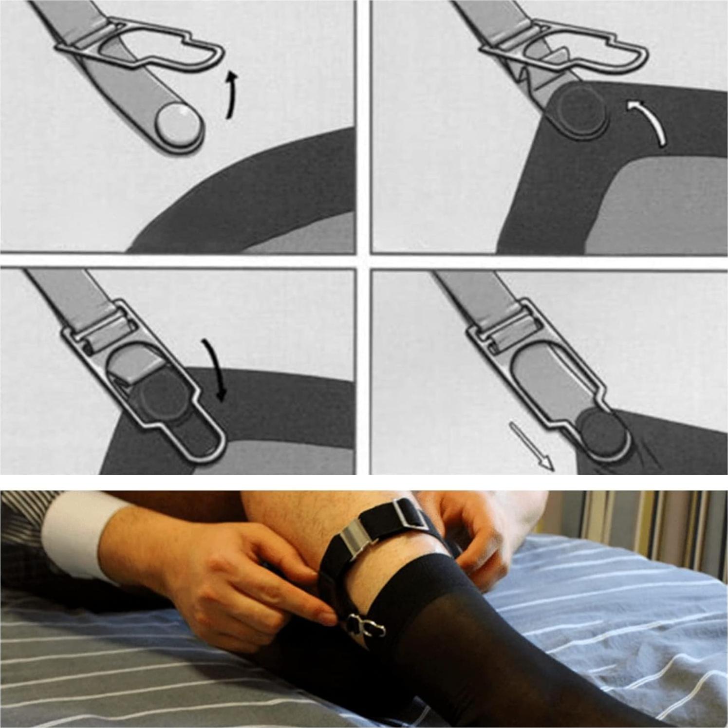 Soporte para Calcetines Ajustable Verdancy - 2 Piezas Negro