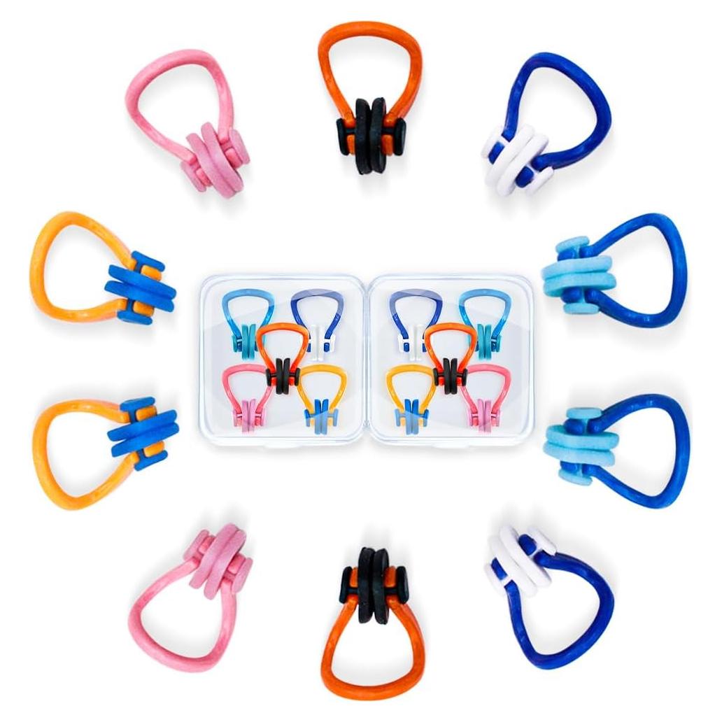 Clip de Nariz Impermeable STSAIL - 10 Piezas para Natación