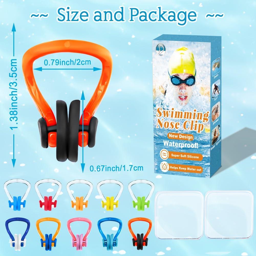 Clip de Nariz Impermeable STSAIL - 10 Piezas para Natación