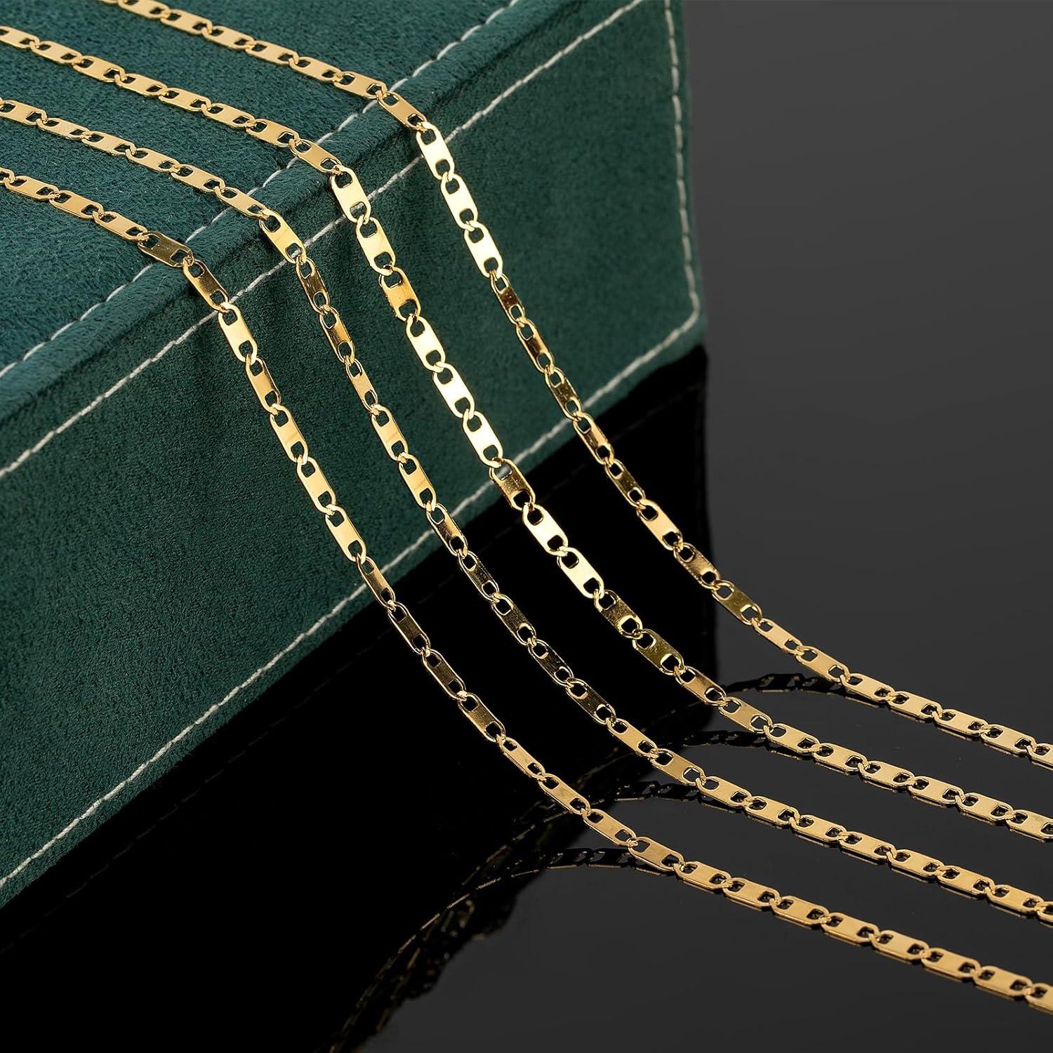 Cadena de Joyería de Acero Inoxidable Baño de Oro 5m UMAOKANG