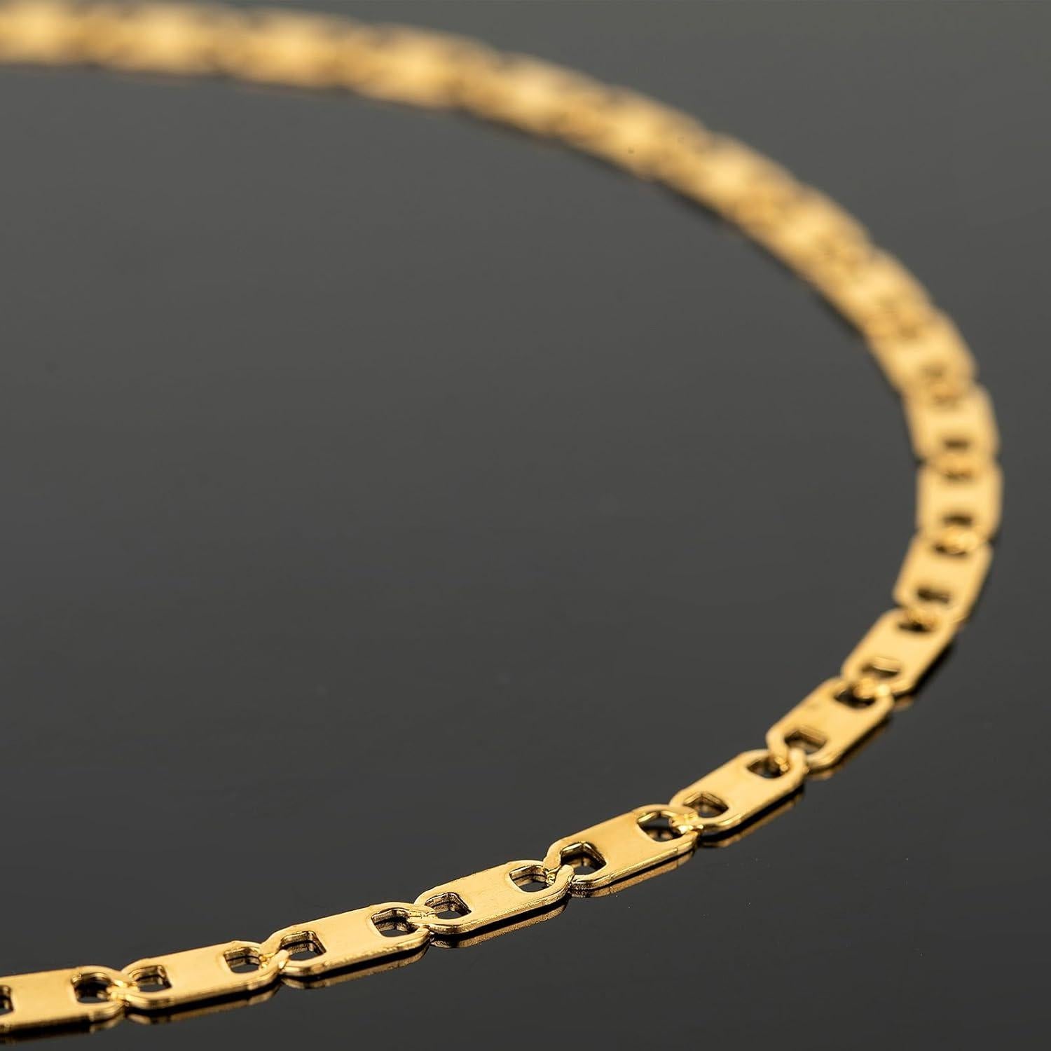 Cadena de Joyería de Acero Inoxidable Baño de Oro 5m UMAOKANG