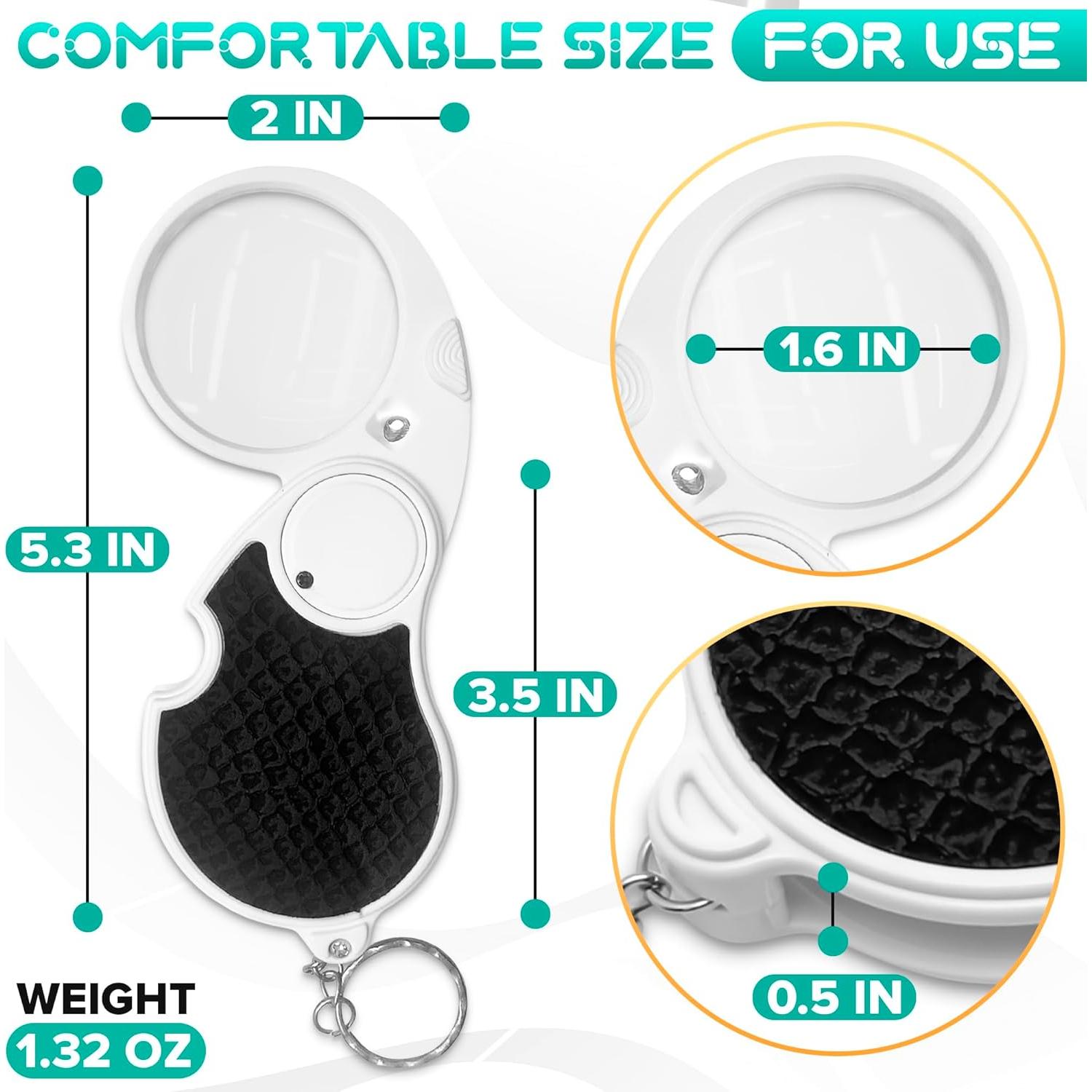 Lupa de Cabeza Plegable KETAR con Luz 5x - Compacta y Práctica