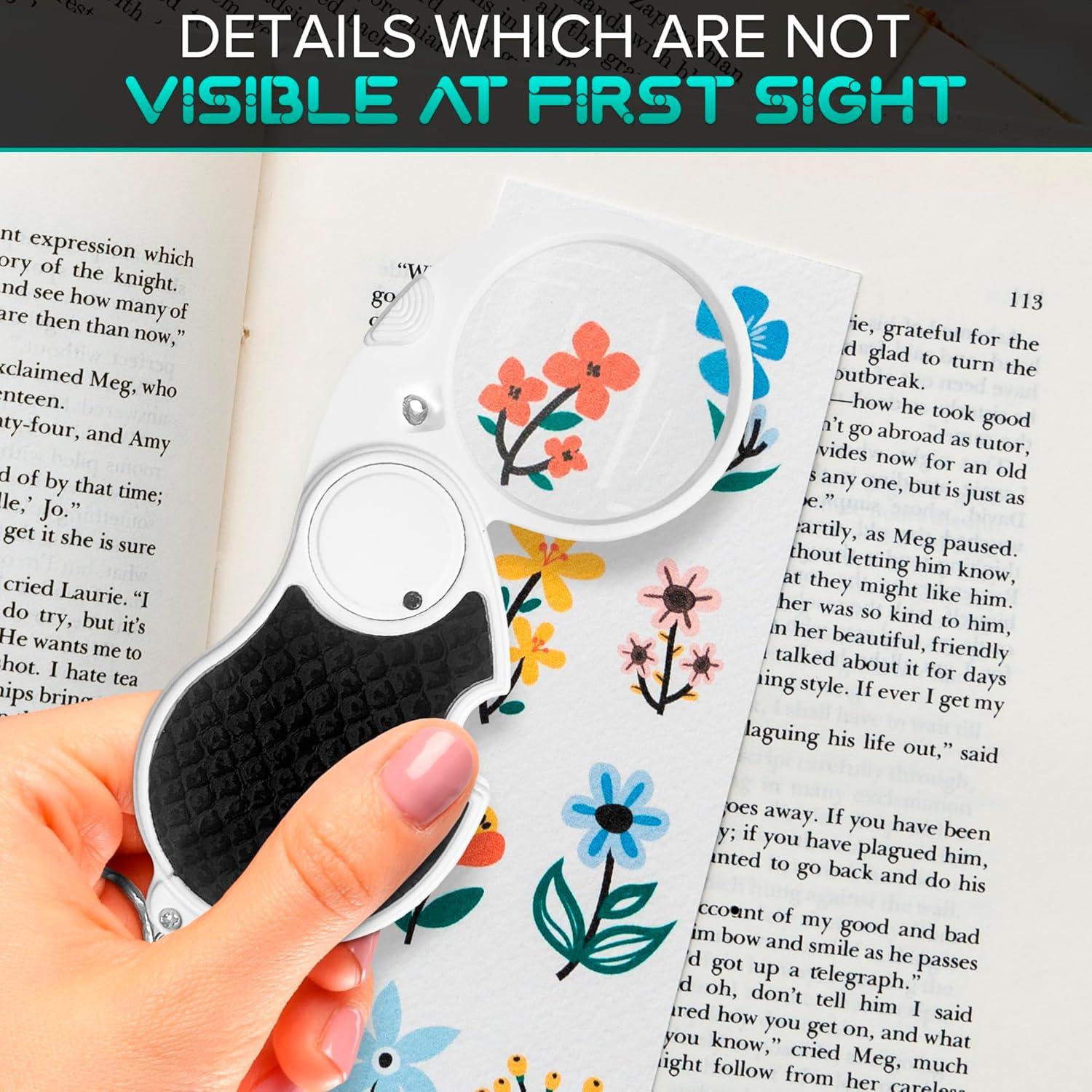 Lupa de Cabeza Plegable KETAR con Luz 5x - Compacta y Práctica