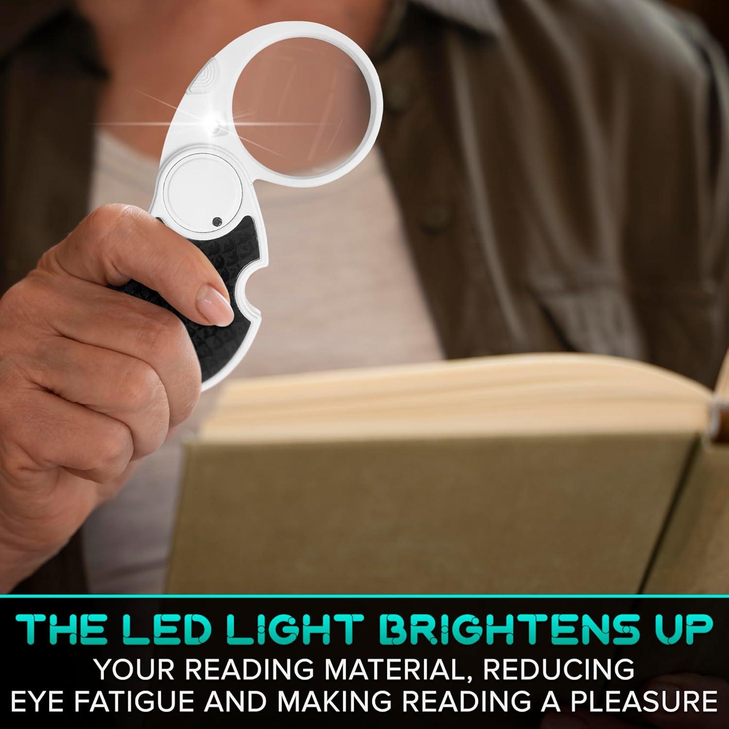 Lupa de Cabeza Plegable KETAR con Luz 5x - Compacta y Práctica