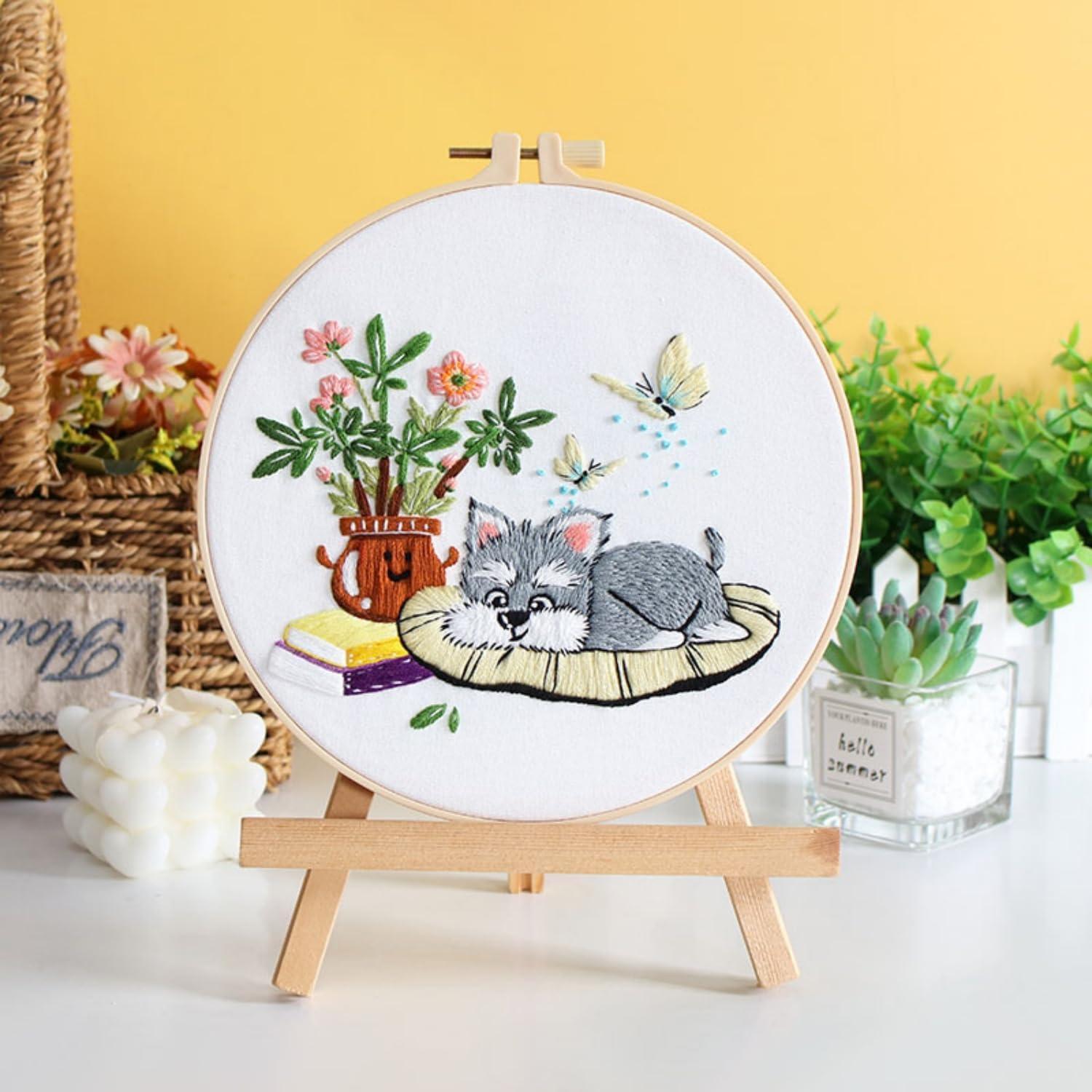 Kit de Bordado para Principiantes Highkick - 3 Diseños Animales