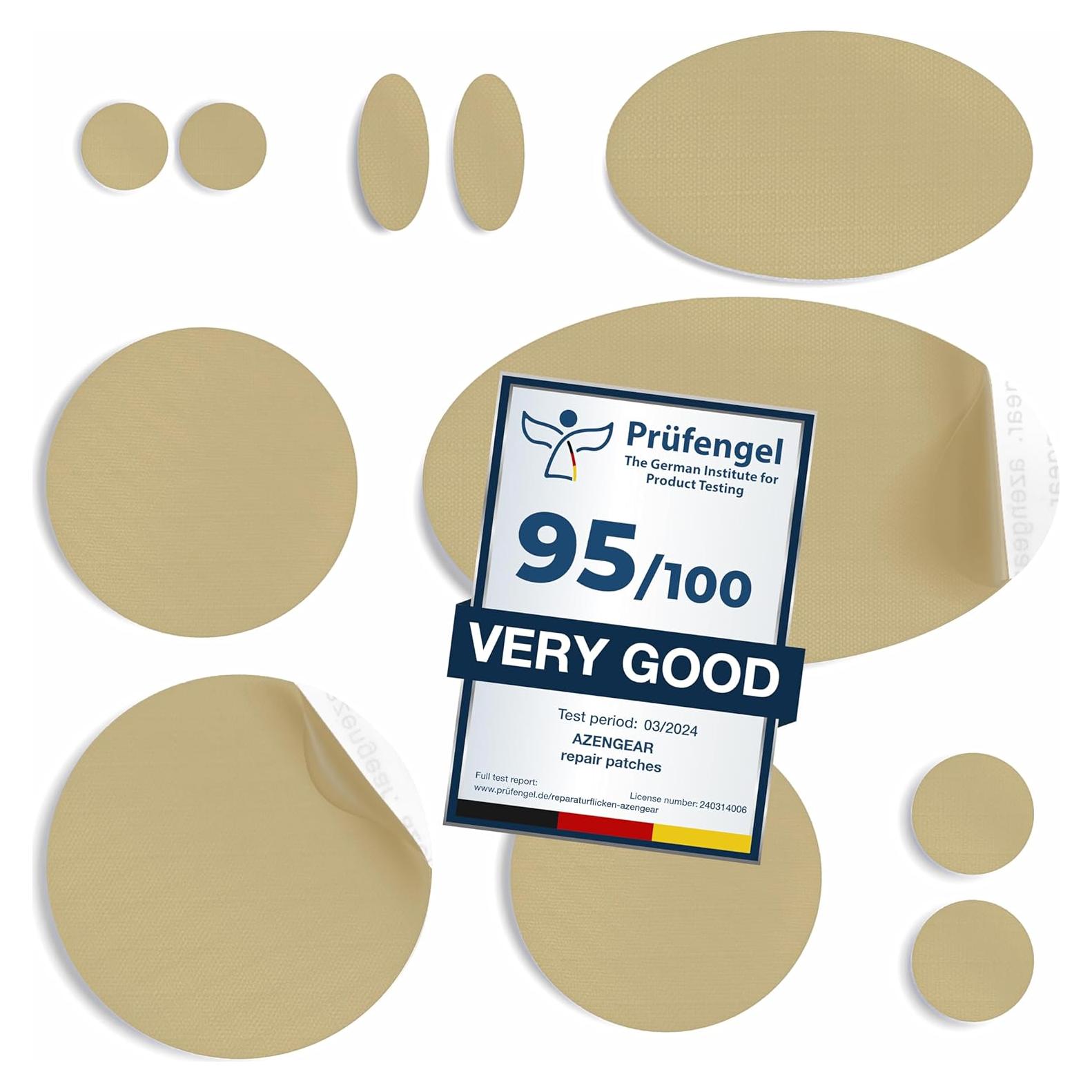 Parches de Reparación aZengear 11 Piezas Beige Impermeables