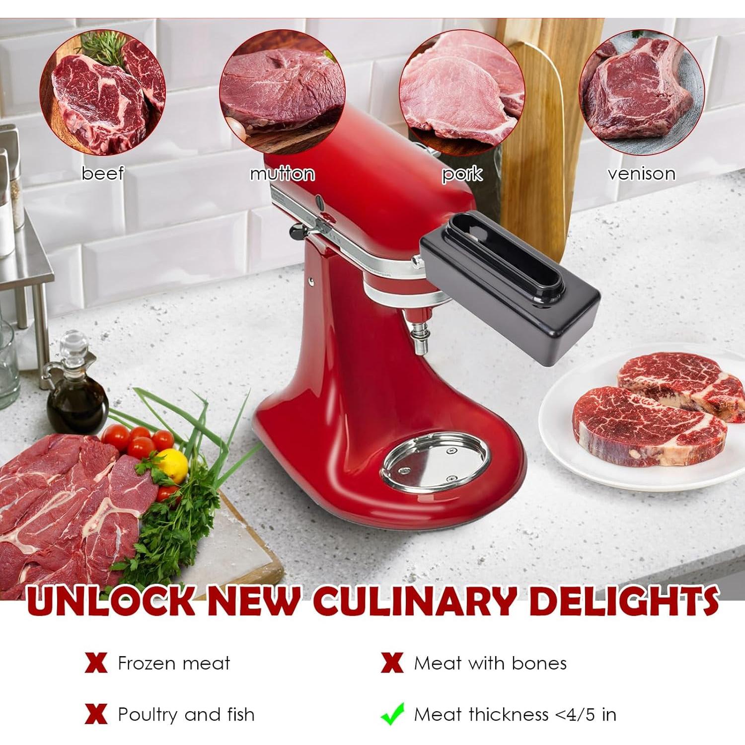 Ablandador de Carne Kitchenaid Accesorio Acero Inoxidable Negro