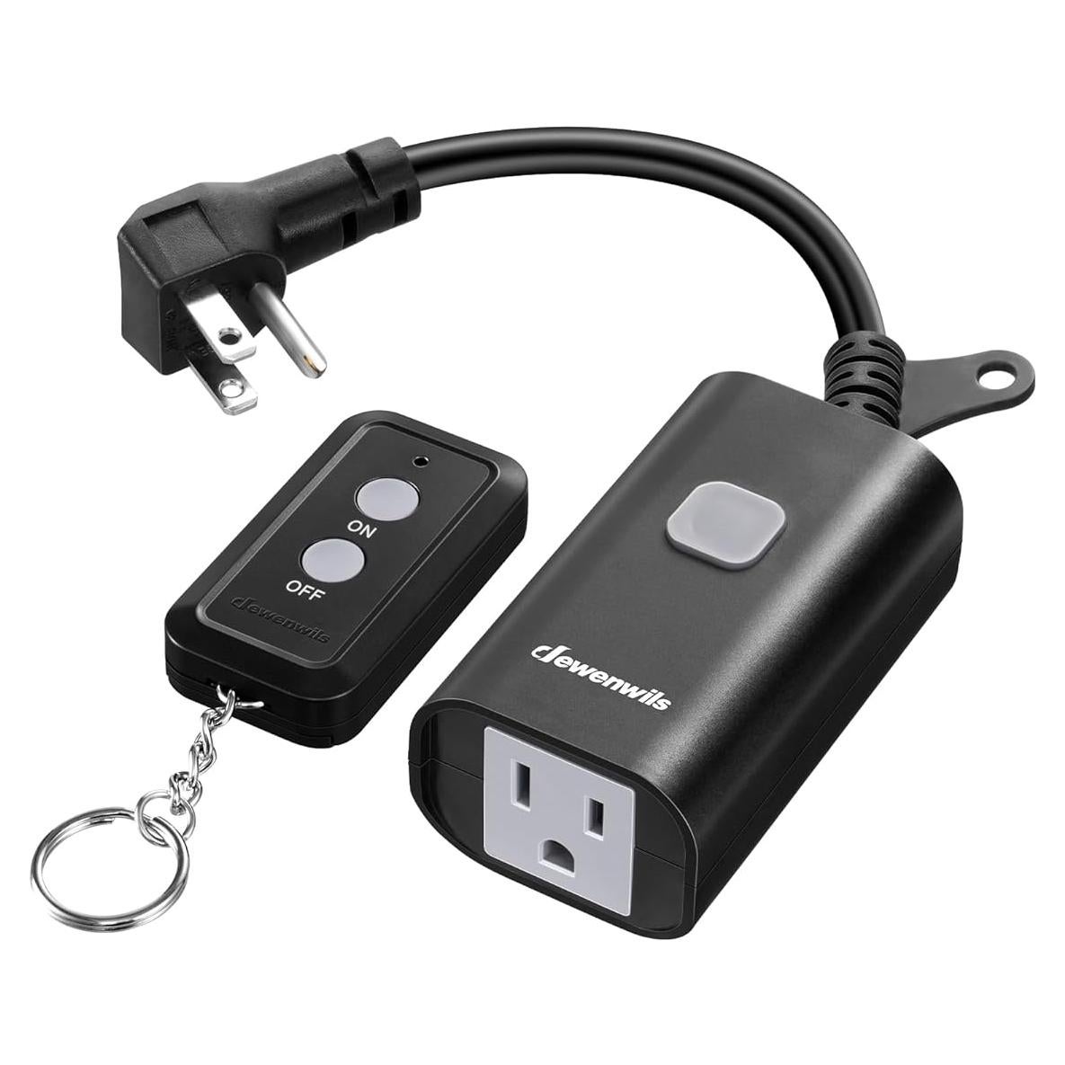 Enchufe Remoto DEWENWILS para Exterior 15A 100FT Resistente