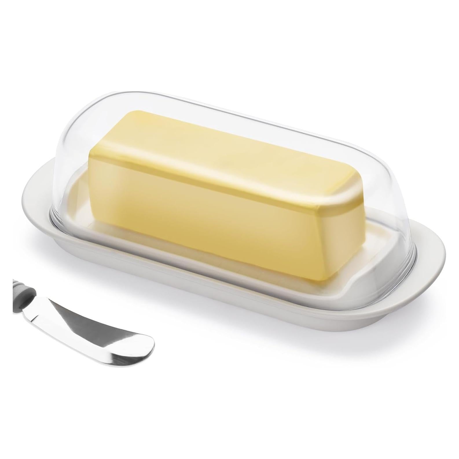 Caja de Mantequilla Hekeieon con Tapa Transparente 20x8.7cm