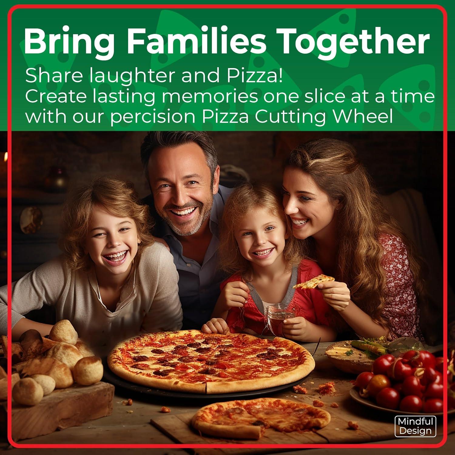 Cortador de Pizza Diseño Consciente Azul Ergonómico Apto Lavavajillas