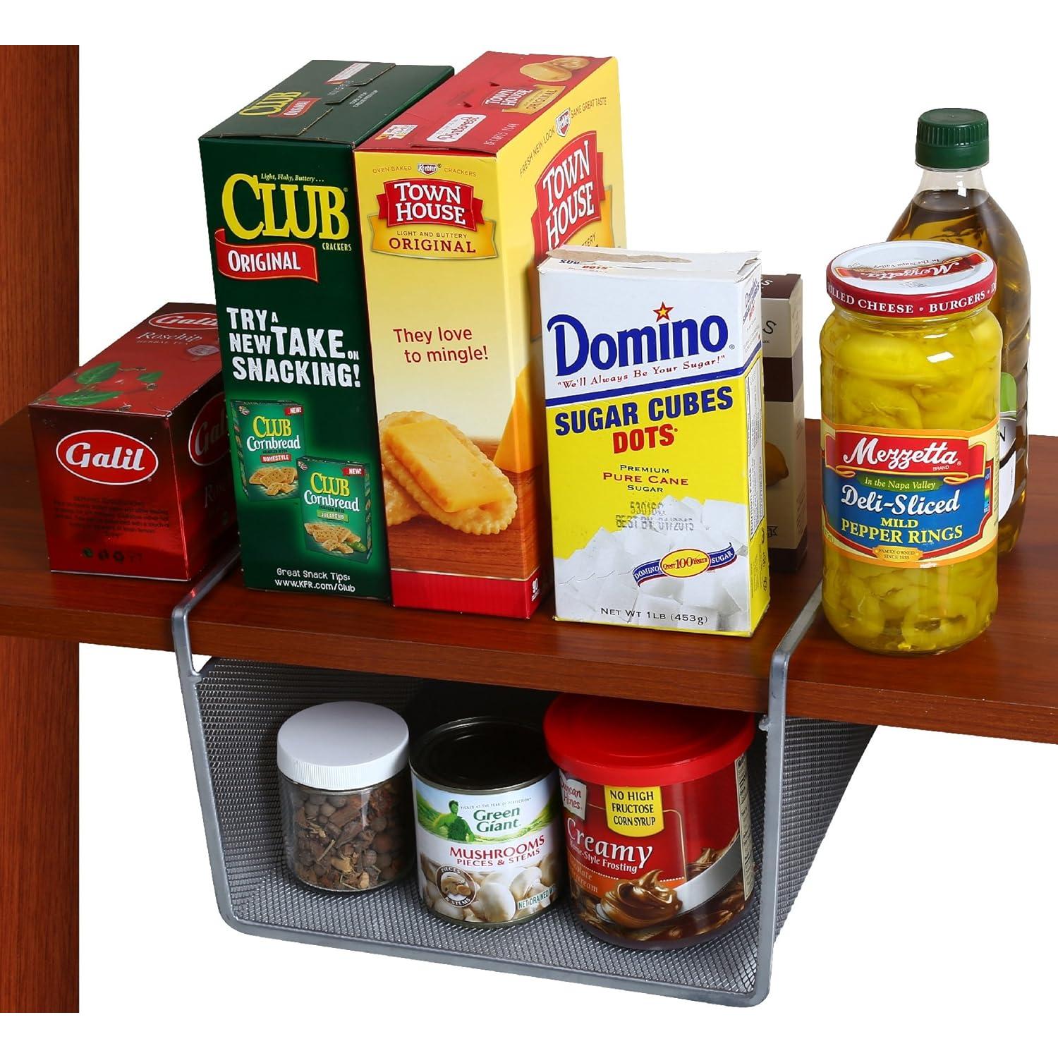 Canasta Bajo Estante YBM Home Acero Inoxidable 24x25x14 cm