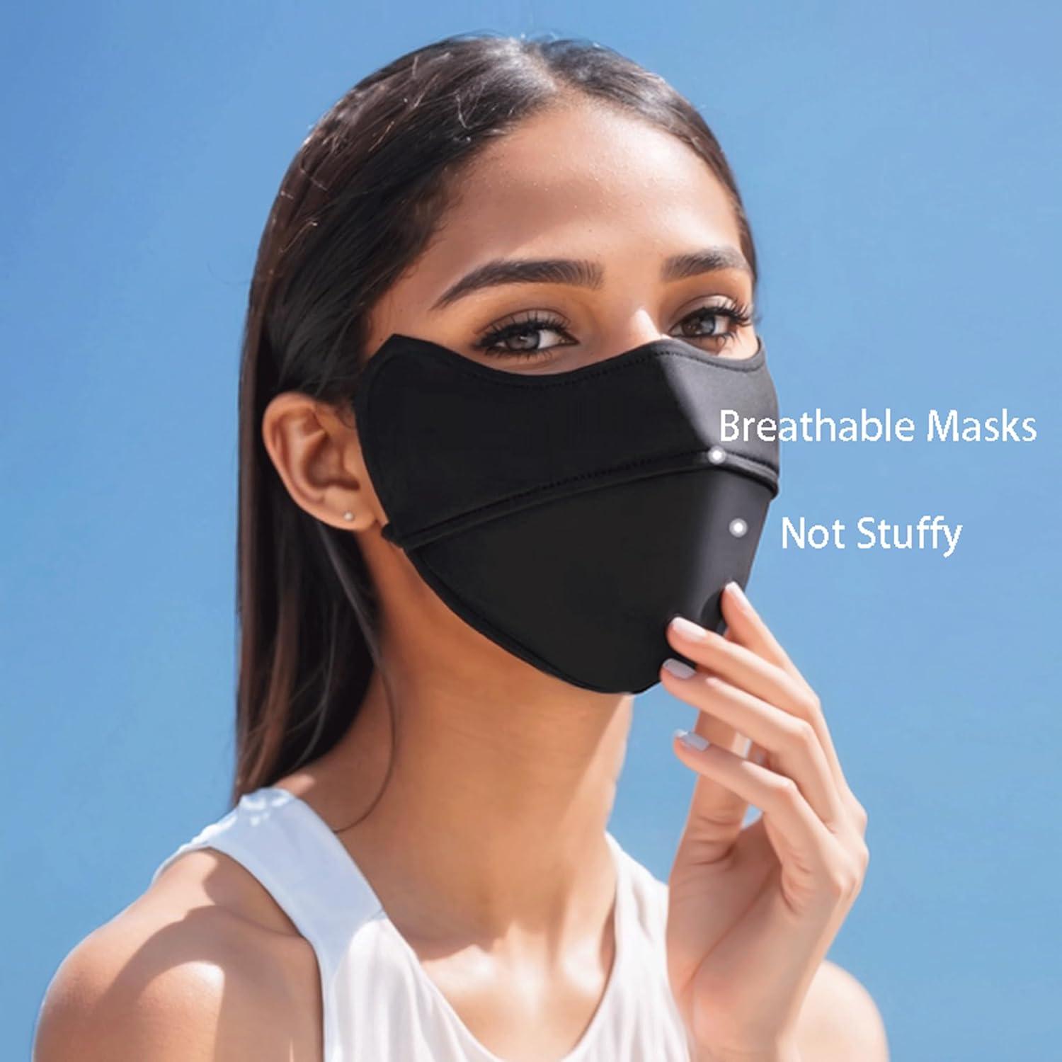 Máscara Facial de Protección Solar UPF 50+ HDKXBEJ para Mujeres