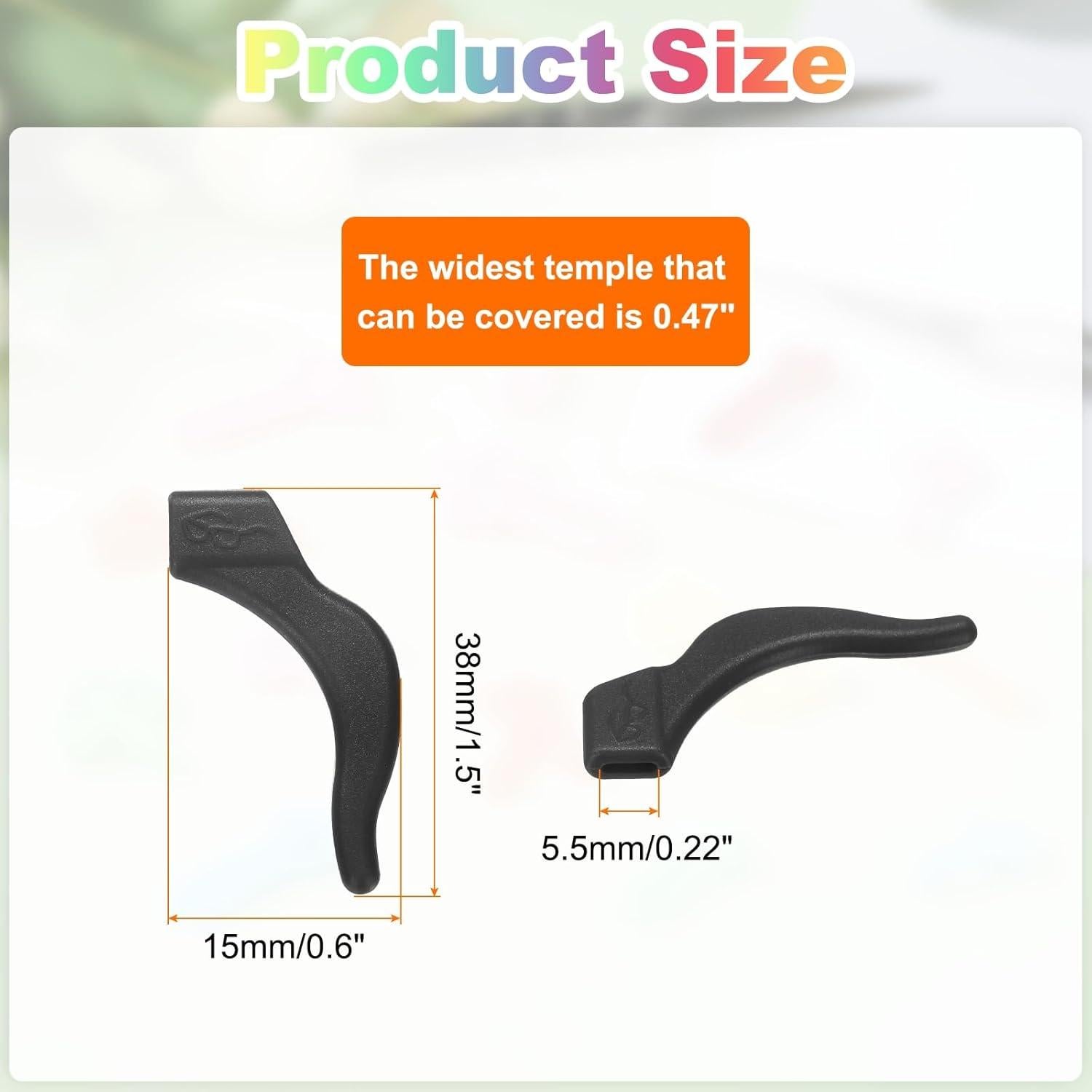 Ganchos de oreja antideslizantes HARFINGTON para gafas