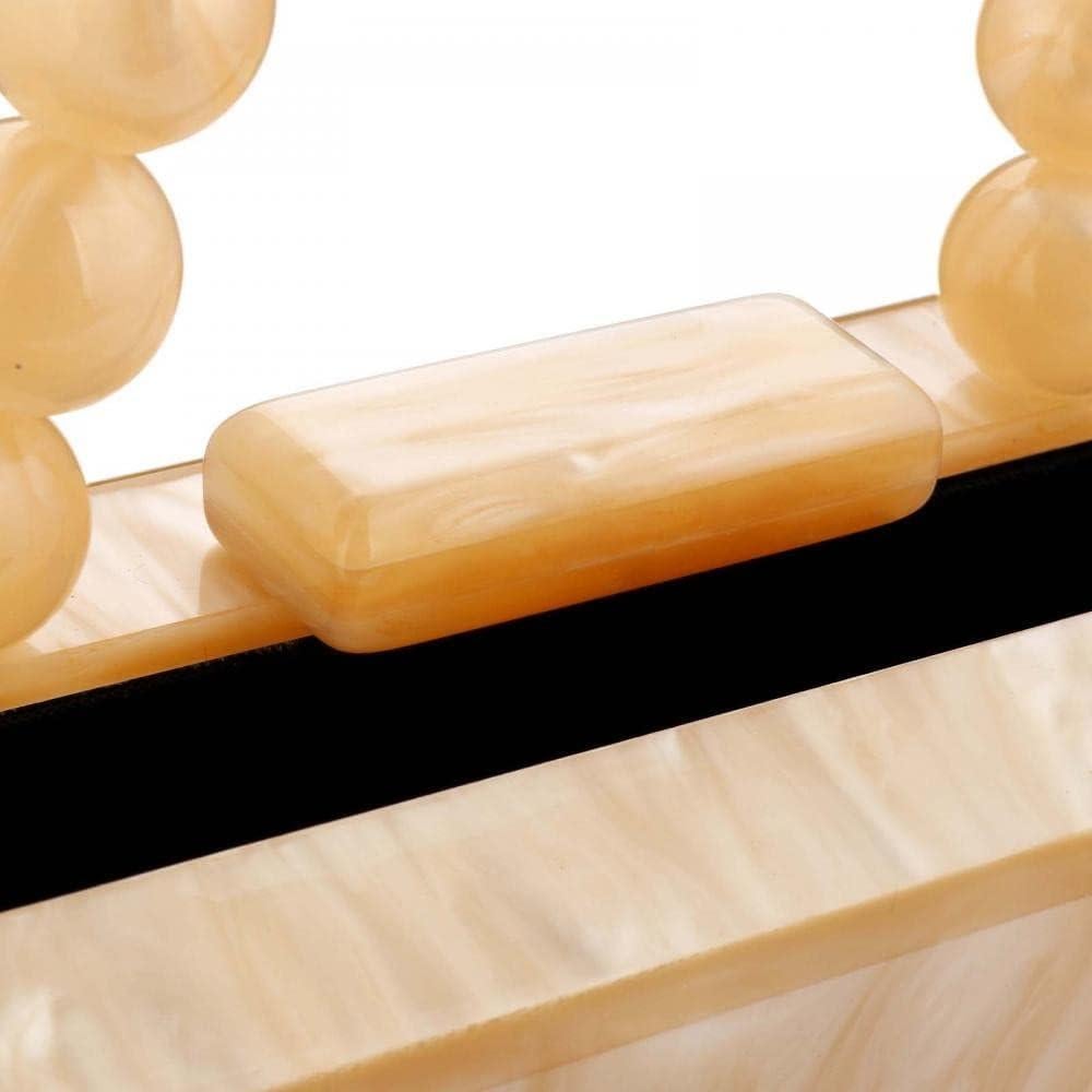 Bolso de mano acrílico Jessie FENY793604 Albaricoque 17.5x12cm