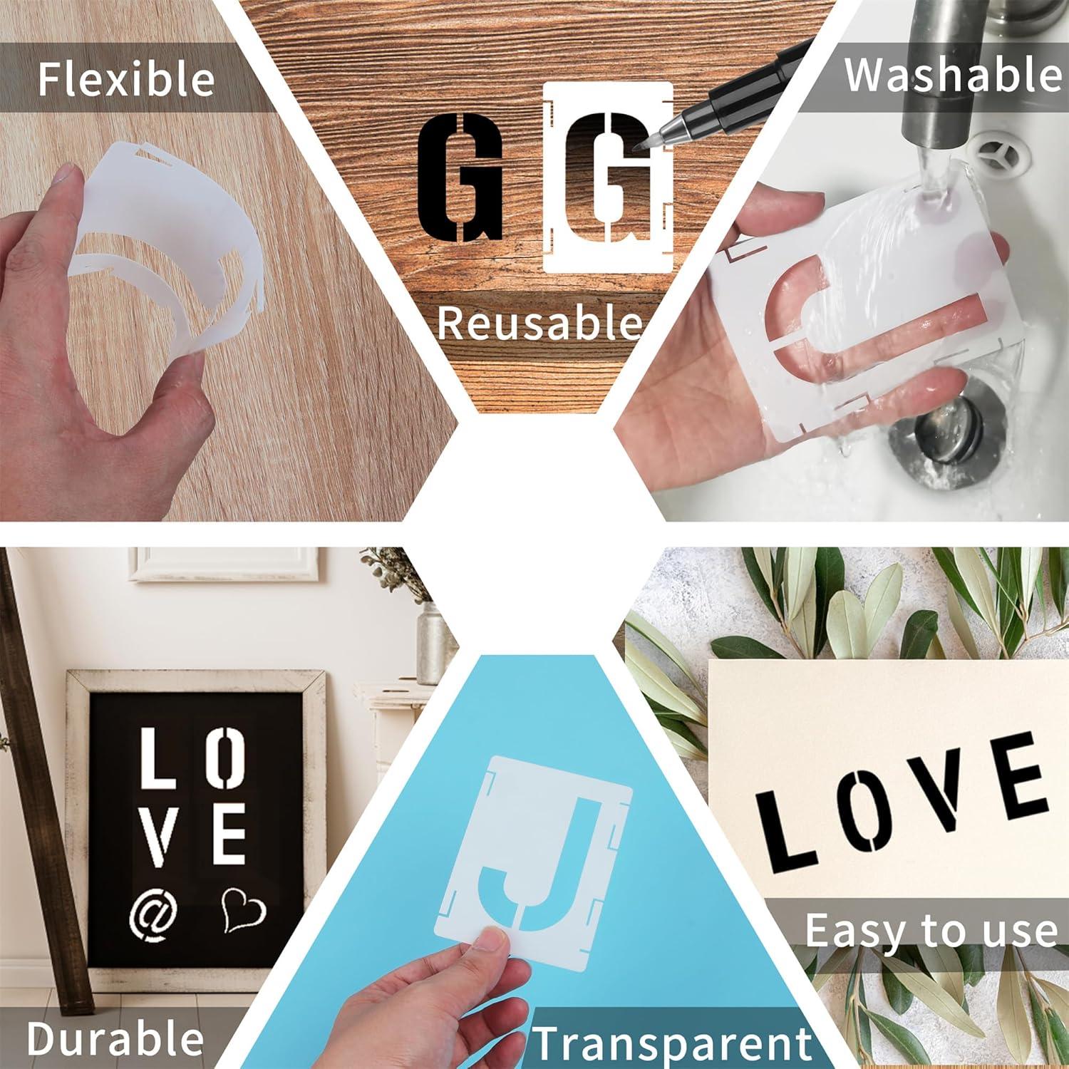 Juego de Plantillas Reutilizables Sokoro 42 Piezas 5 cm