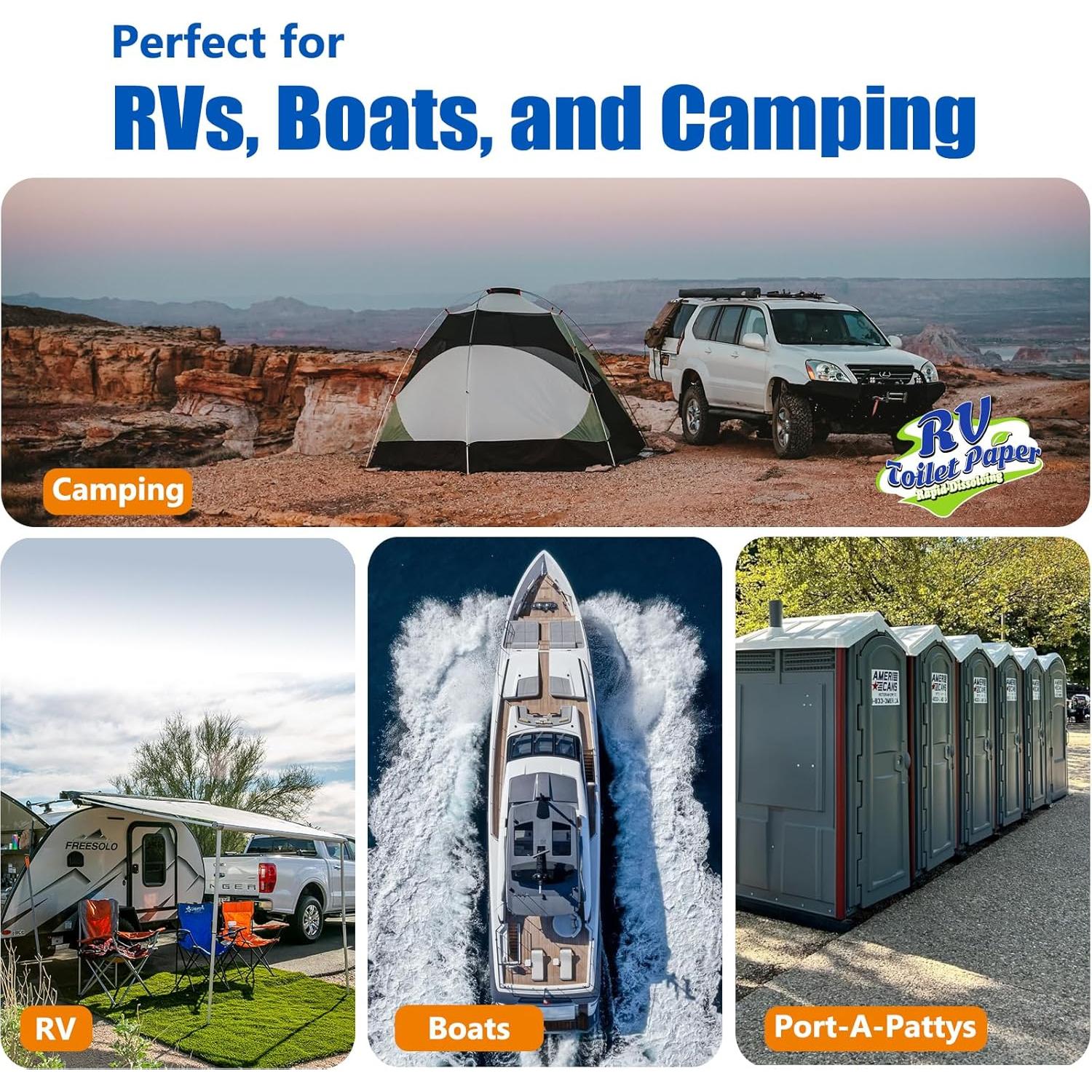 Papel Higiénico Rápido Disolvente SheeChung - 6 Rollos 290 Hojas