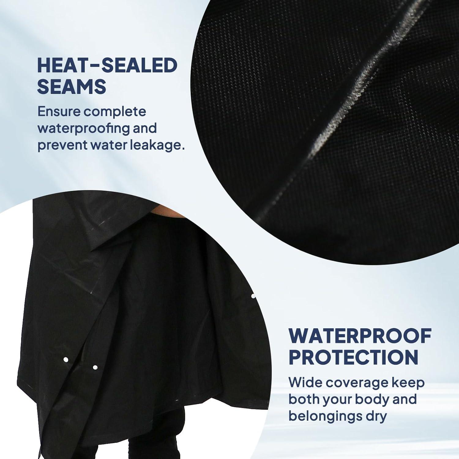 Ponchos de Lluvia ANYOO Reutilizables para Adultos - 2 Paquetes