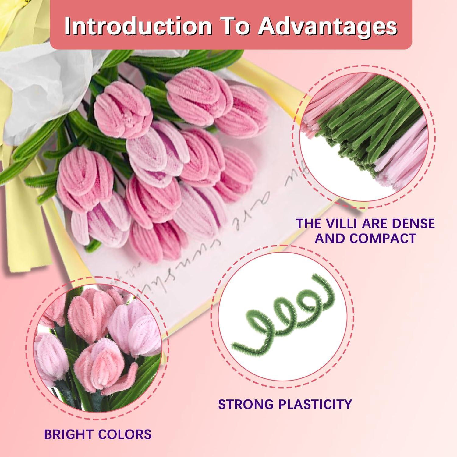 Kit de 320 Limpiapipas Starvortex para Manualidades - Flores