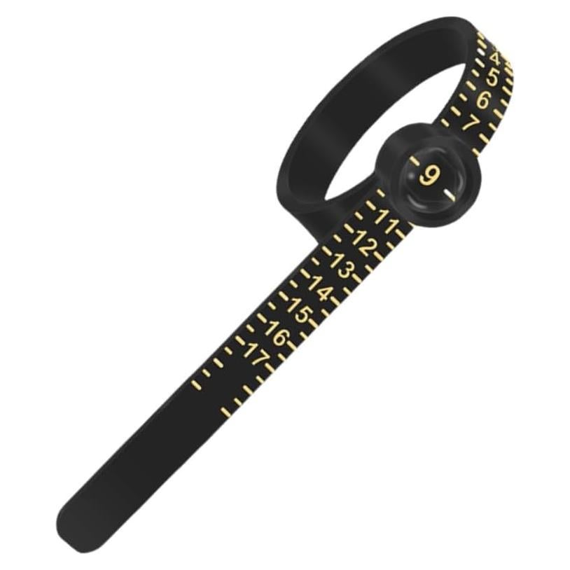 Ring Sizer with Magnifier Measuring Tool 1-17 Ring Measurer Flexible Ruler for Men&Women
