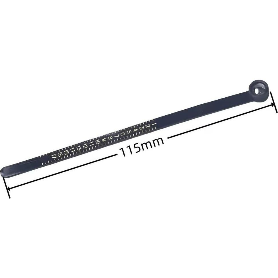 Ring Sizer with Magnifier Measuring Tool 1-17 Ring Measurer Flexible Ruler for Men&Women