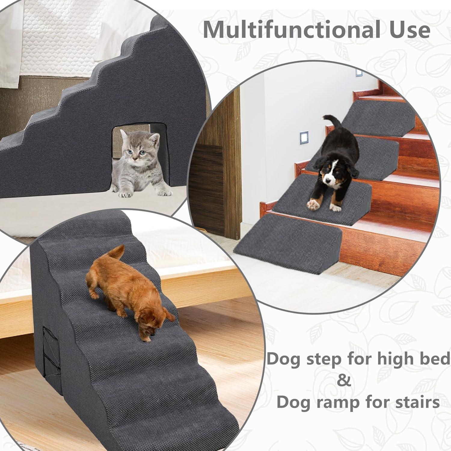 Escaleras para Perros MALOROY 86.1 cm con 4 Rampas Antideslizantes