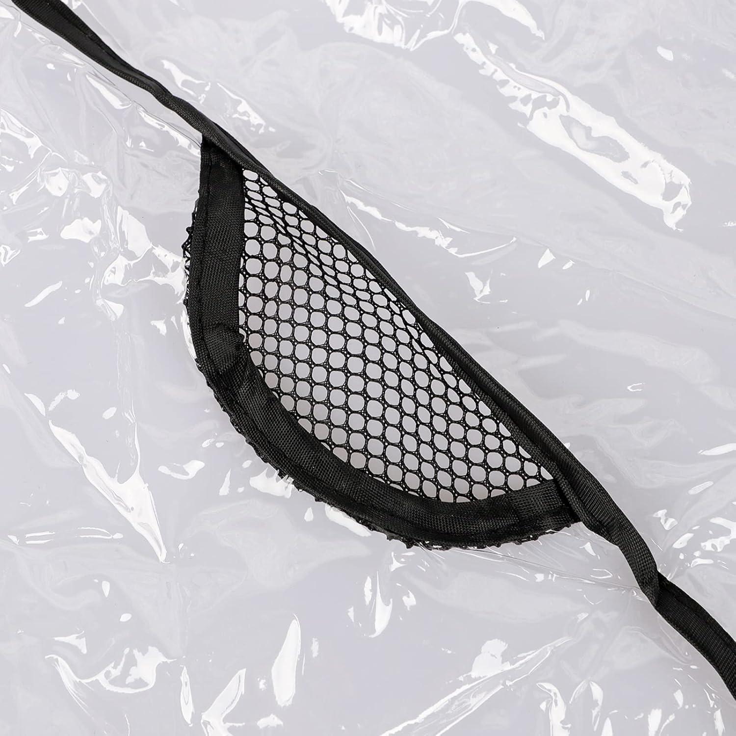 Cubierta de Lluvia Universal para Cochecito Gemelar Transparente