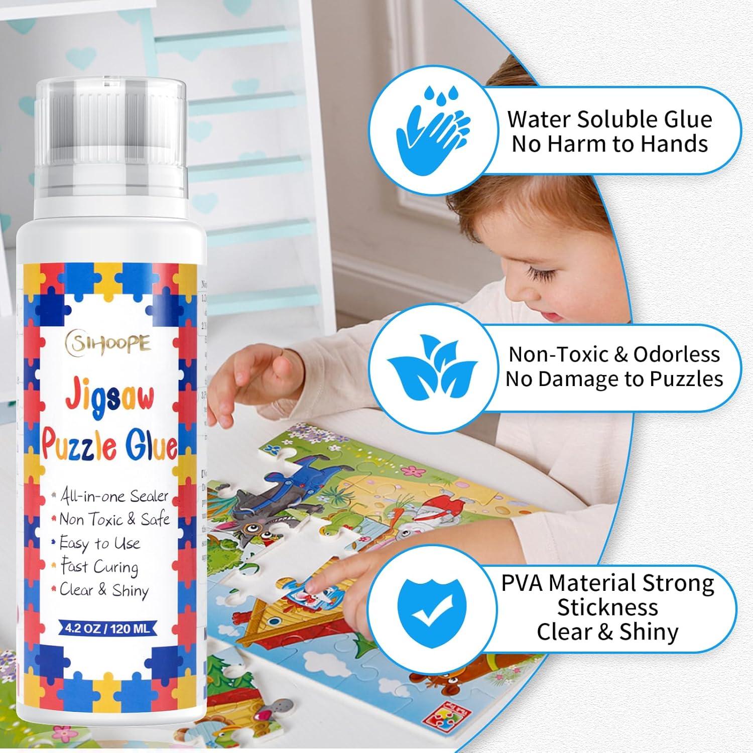 Pegamento para Rompecabezas SIHOOPE 120ml Transparente PVA