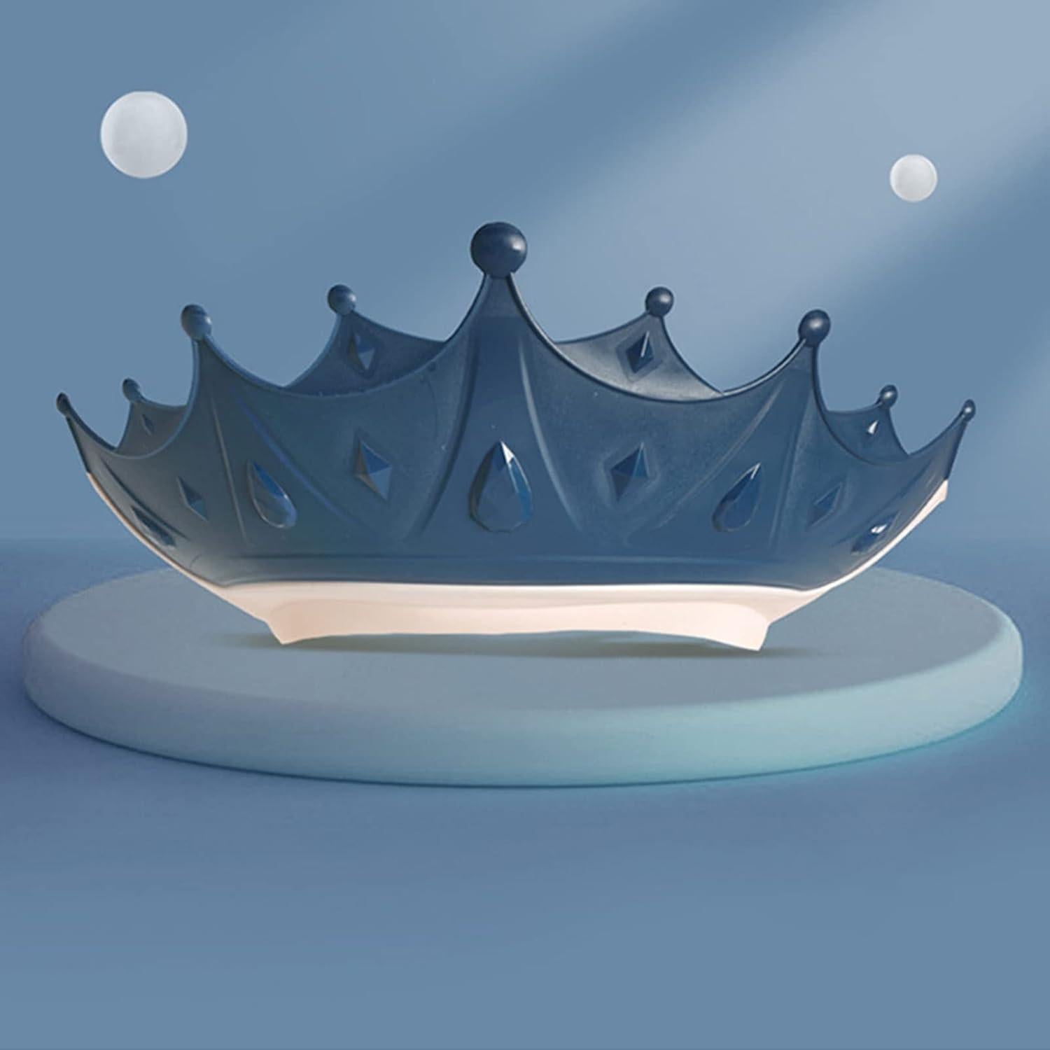 Gorro de Ducha para Bebés Plplaaoo Azul Ajustable Silicona