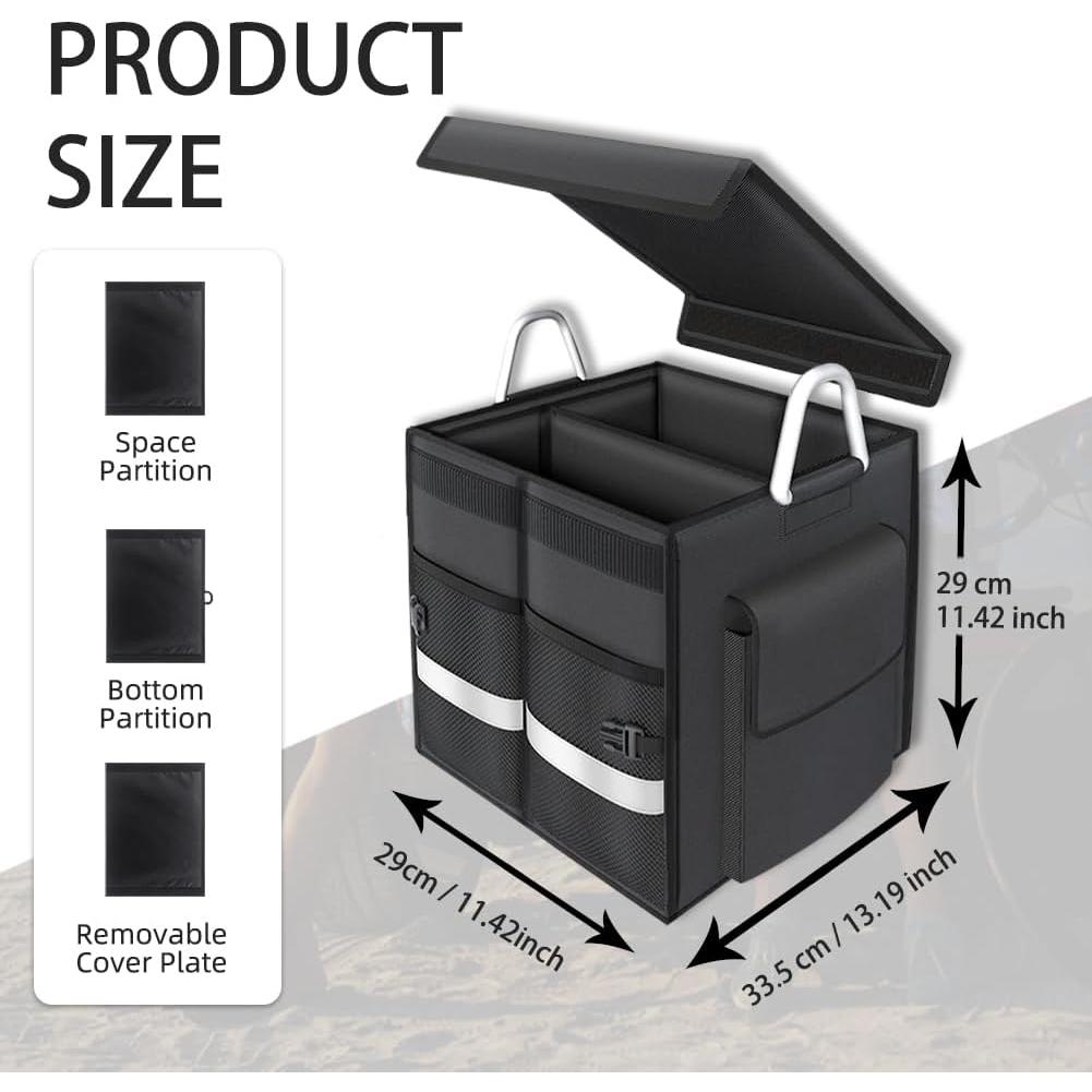 Organizador de Maletero de Coche LOTUYACY 55L Plegable Negro