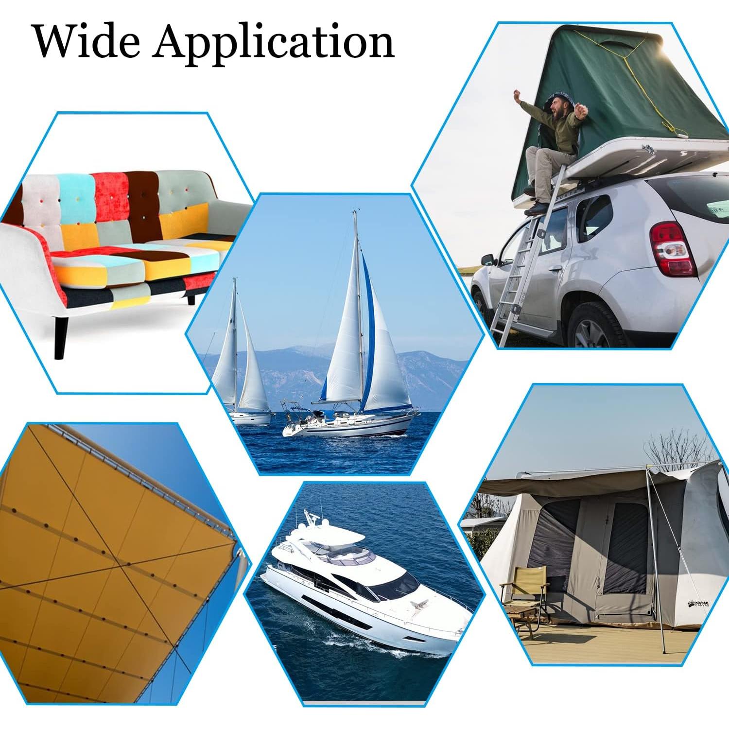 Kit de Botones de Lona CENOZ 314PCS Acero Inoxidable Plata