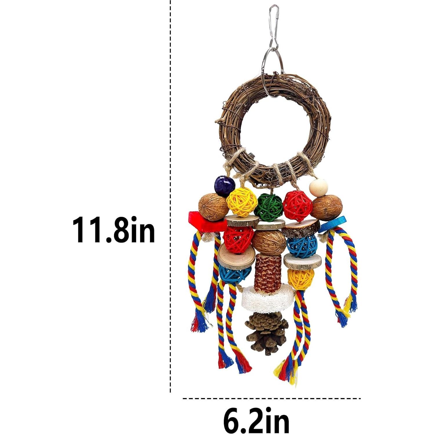 Juguetes Masticables Naturales Acsist para Conejos y Roedores - 2PCS