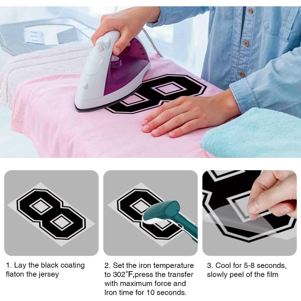 Kit 358 Pcs Números y Letras Termoadhesivos Ukontagood Negro