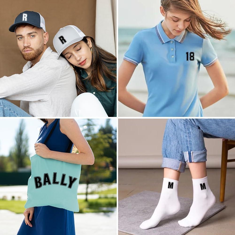 Kit 358 Pcs Números y Letras Termoadhesivos Ukontagood Negro