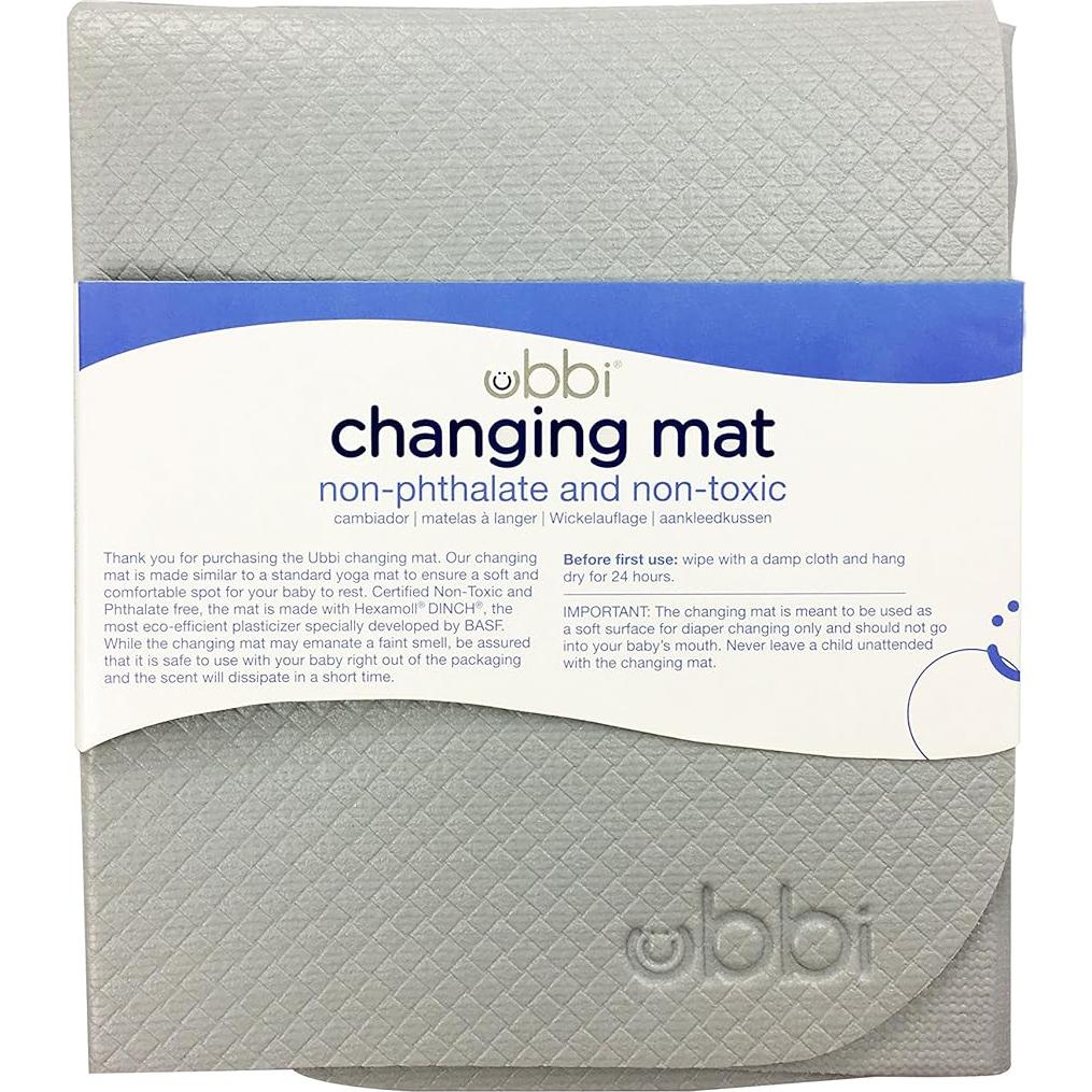 Almohadilla de Cambio de Pañales Portátil Ubbi Gris 40x53cm