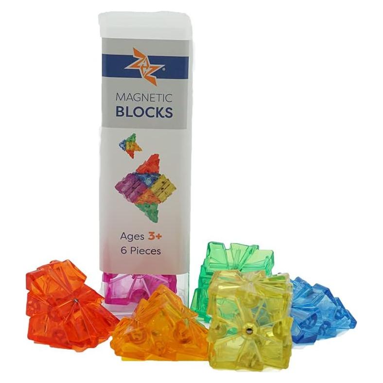 ZAZ Kit de Viaje Bloques Magnéticos 6 Piezas Juguete STEM