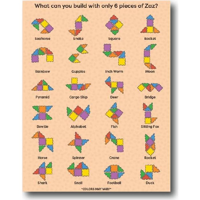 ZAZ Kit de Viaje Bloques Magnéticos 6 Piezas Juguete STEM