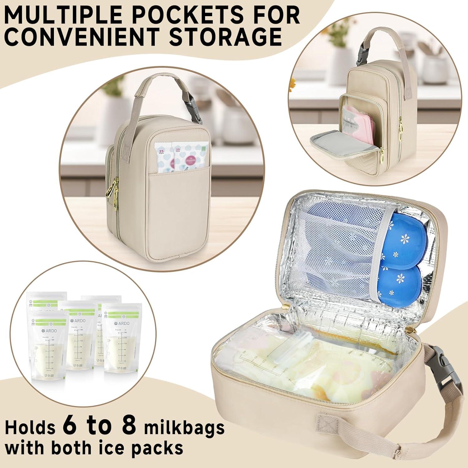 Bolsa de viaje para leche materna US-Z-M Cooler Albaricoque