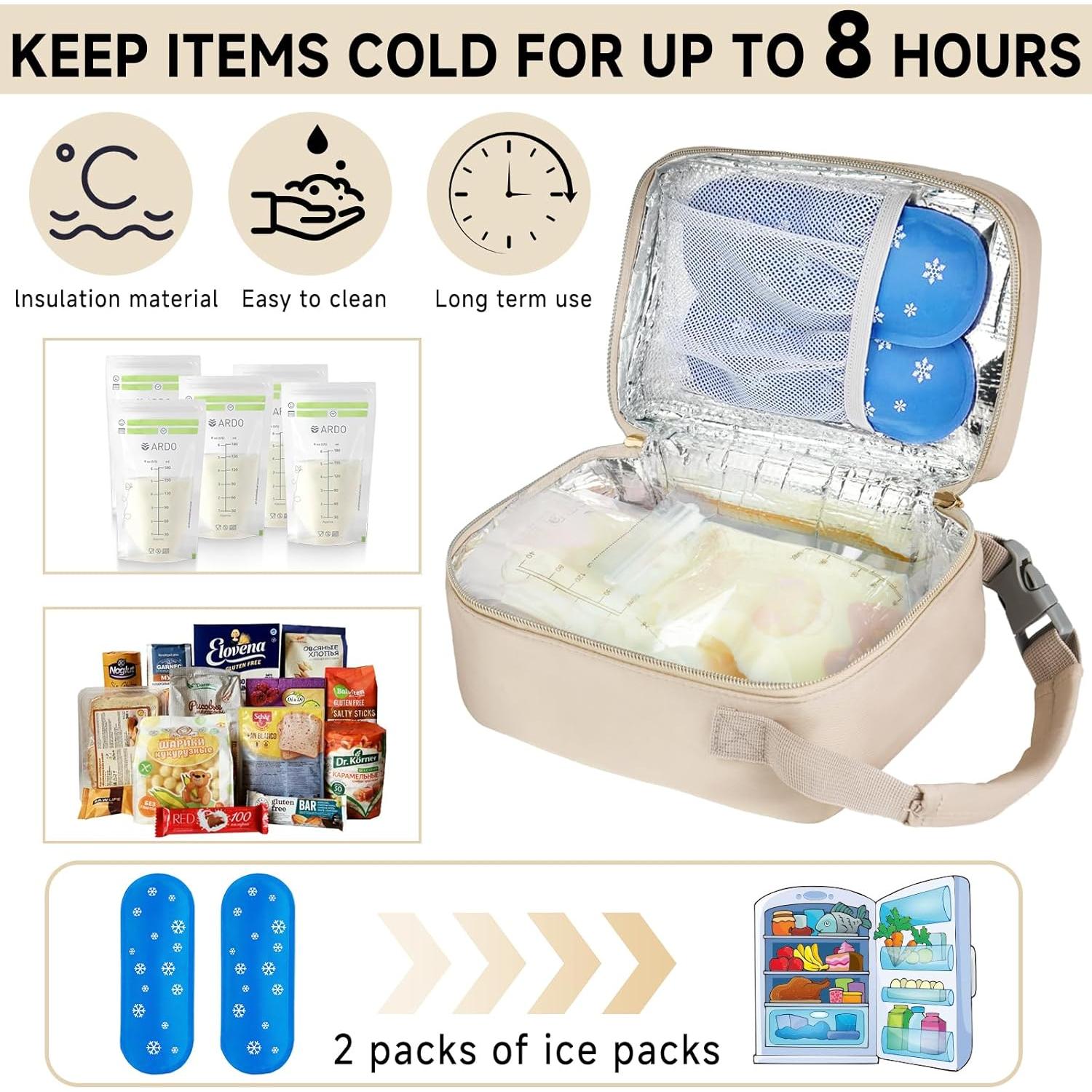 Bolsa de viaje para leche materna US-Z-M Cooler Albaricoque