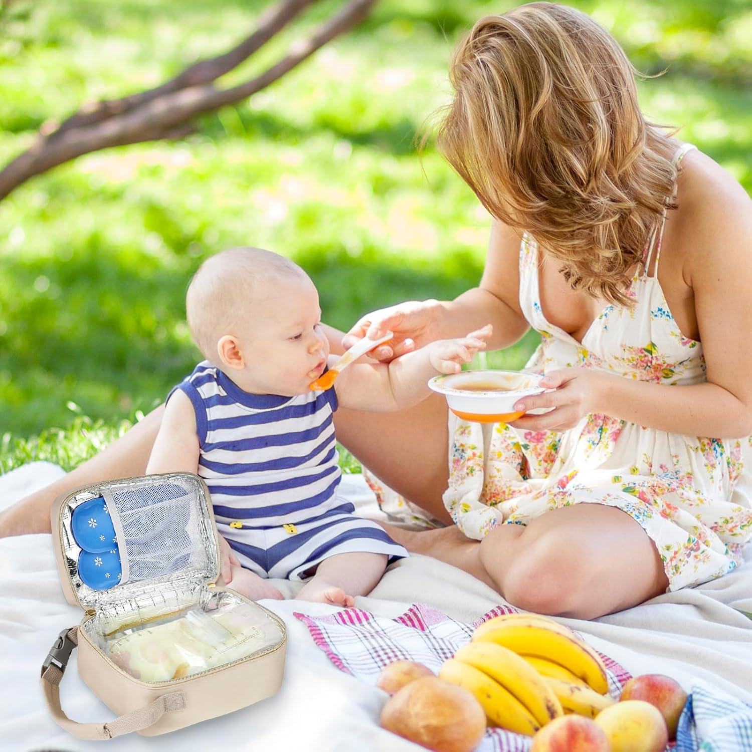 Bolsa de viaje para leche materna US-Z-M Cooler Albaricoque