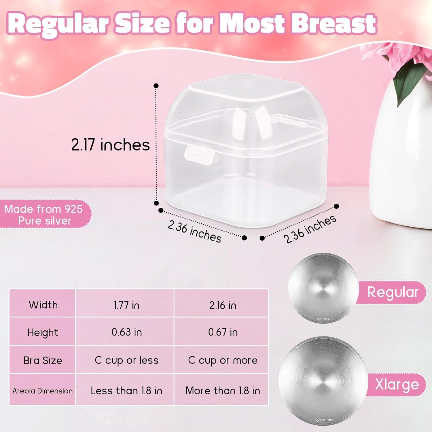 Copas de Lactancia de Plata 925 XL - Protectores de Pezón