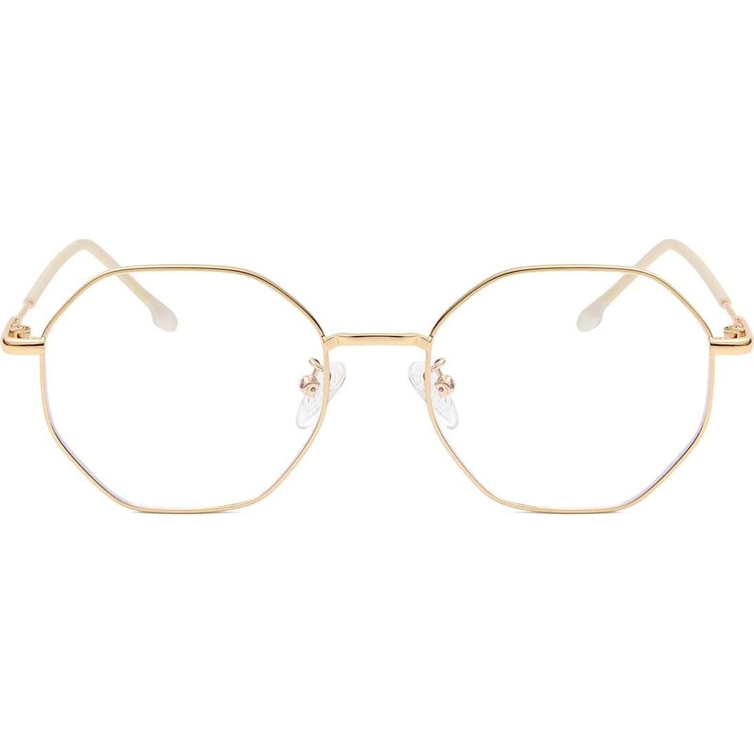 Gafas NIDOVIX Sin Prescripción Unisex Anti-luz Azul Oro