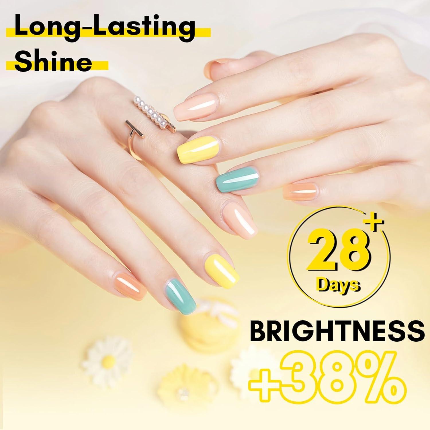 Kit Base y Top Coat Gel Makartt 8ml - Brillo Duradero y Resistente