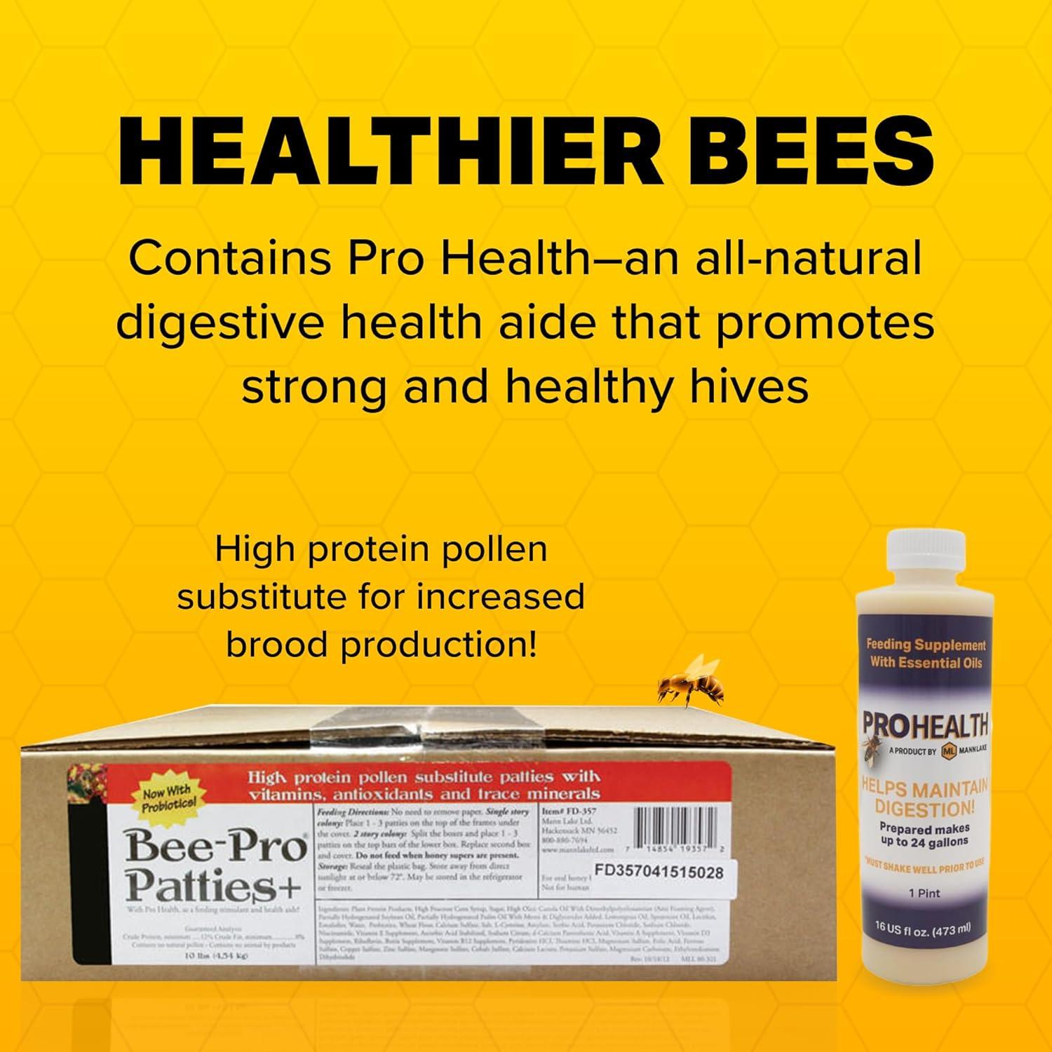 Tortas de Polen para Abejas Mann Lake Bee-Pro 4.54 kg