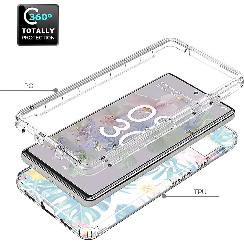 Funda Protectora para Google Pixel 6A Sidande con Protector de Pantalla